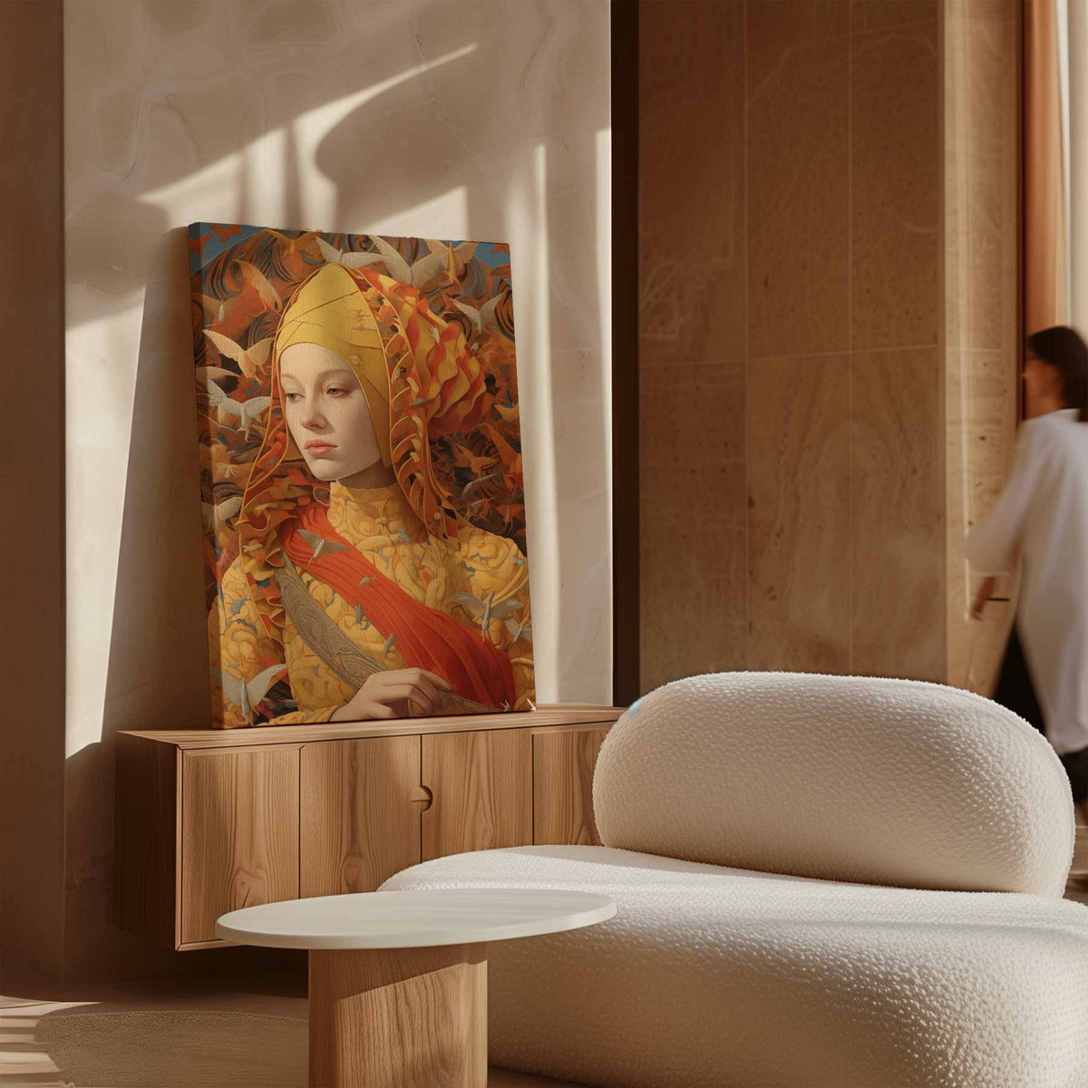 Vlinders in Verbeelding – modern portret kunstwerk van WallArtistic