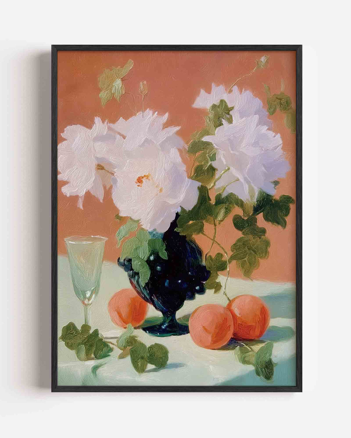 Bloemen en fruit – dromerige illustratie poster als wanddecoratie