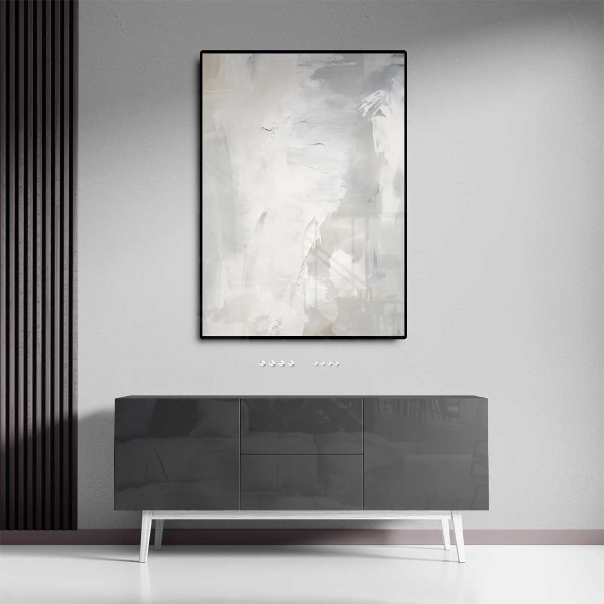 Winterse Vlagen – staand kunstwerk voor modern interieur