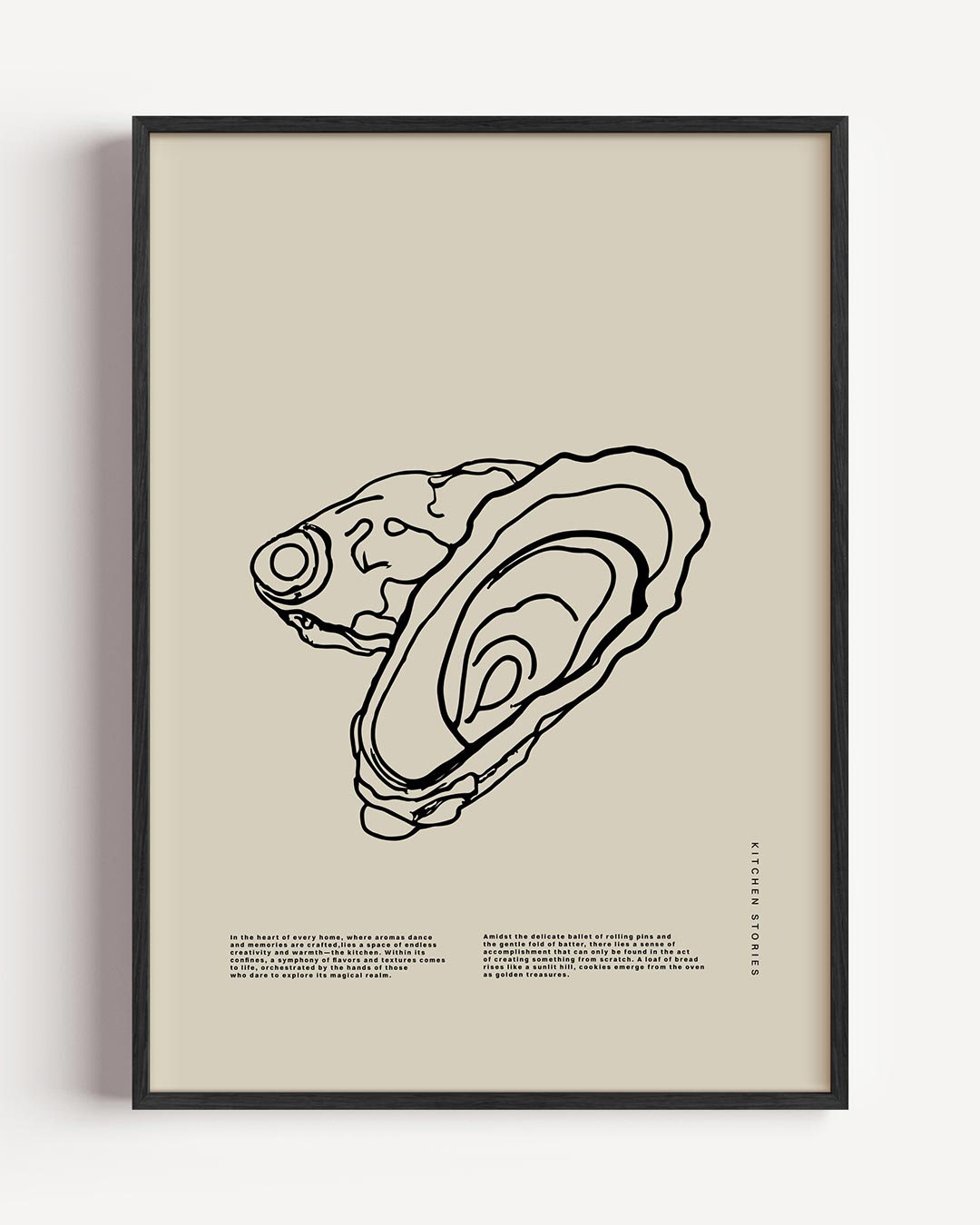 Oester Keukenposter – keuken portret poster als wanddecoratie