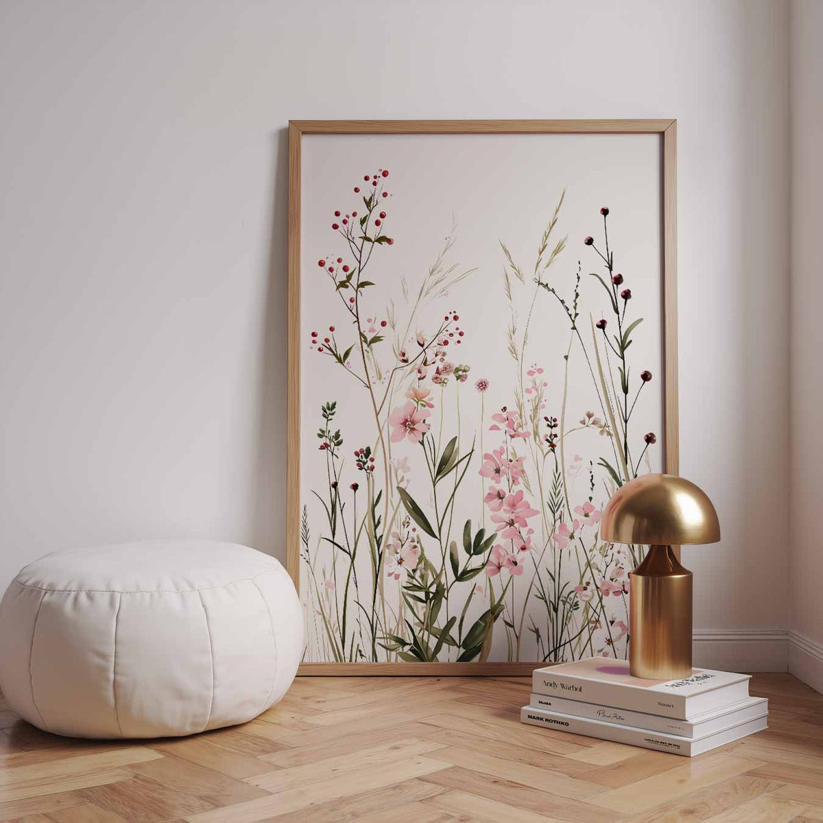 Bloemenzee Wandposter – speelse wandkunst als portret kinderposter