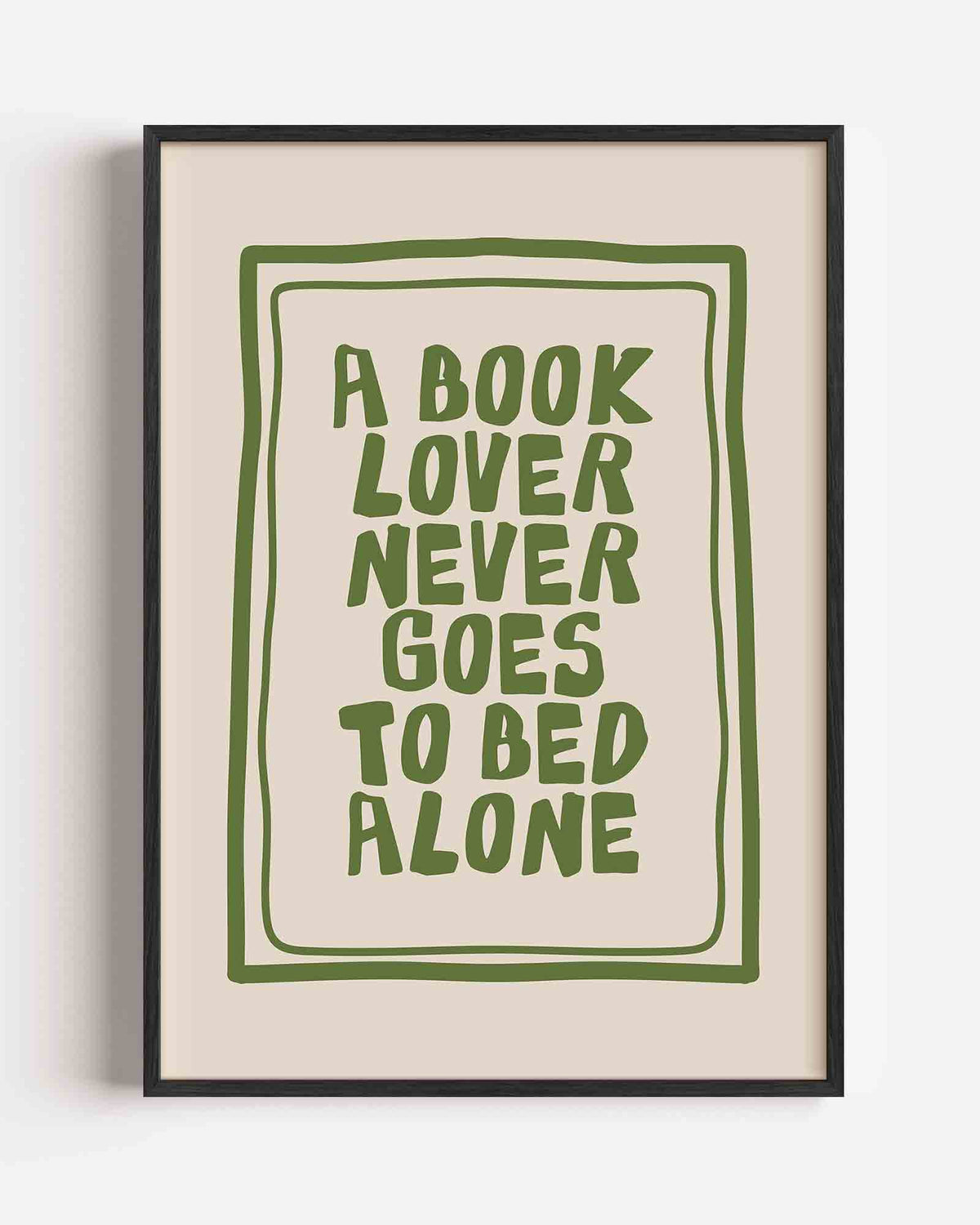 Boekliefhebber quote – hedendaagse illustratie portret poster als wanddecoratie