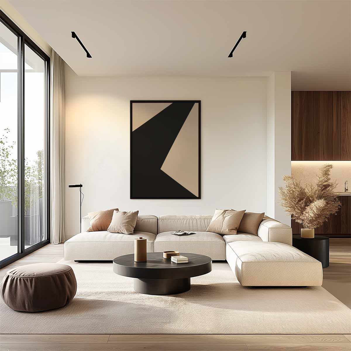 Abstracte Geometrische Composities – plexiglas wanddecoratie in portret formaat