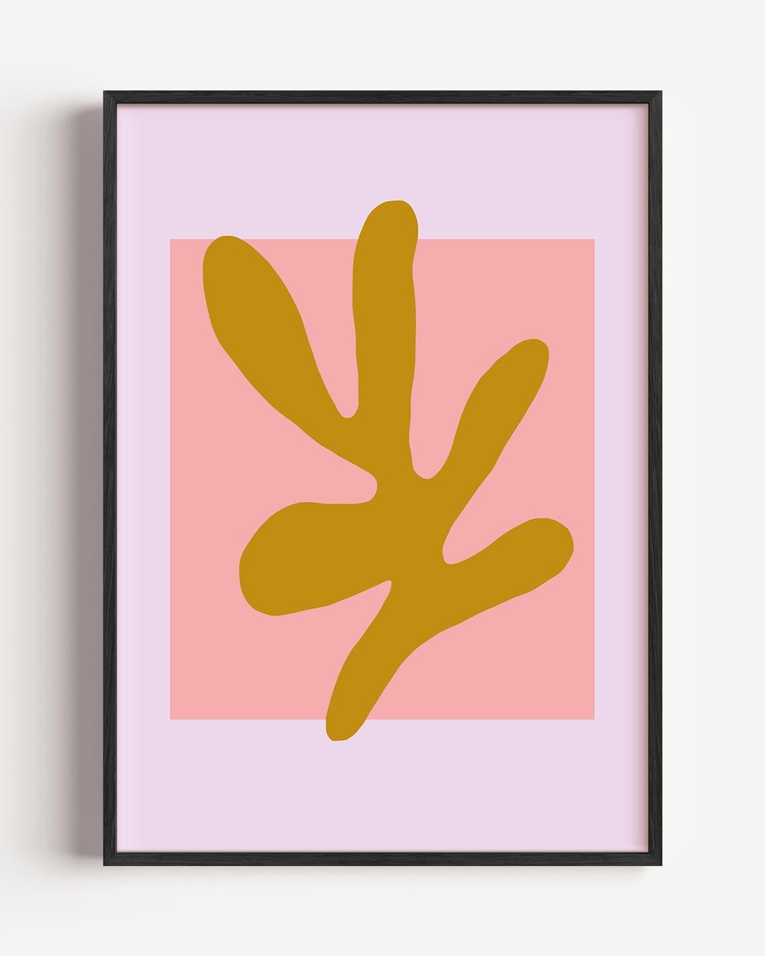 Moderne Abstracte Kunstprint – kleurrijke abstracte portret poster als wanddecoratie