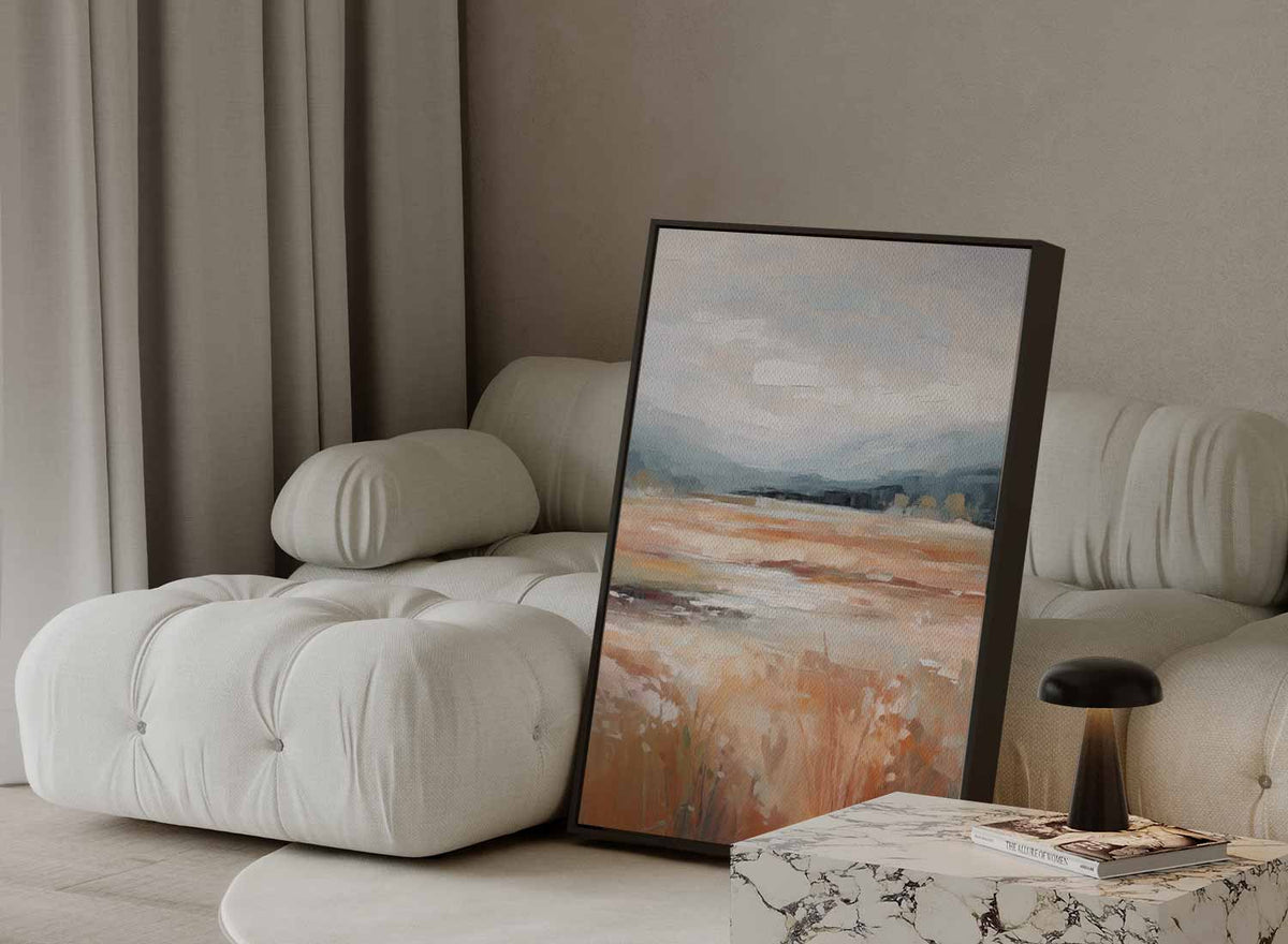 Rustige Herfstlandschap – staande wandkunst voor woonkamer of interieur