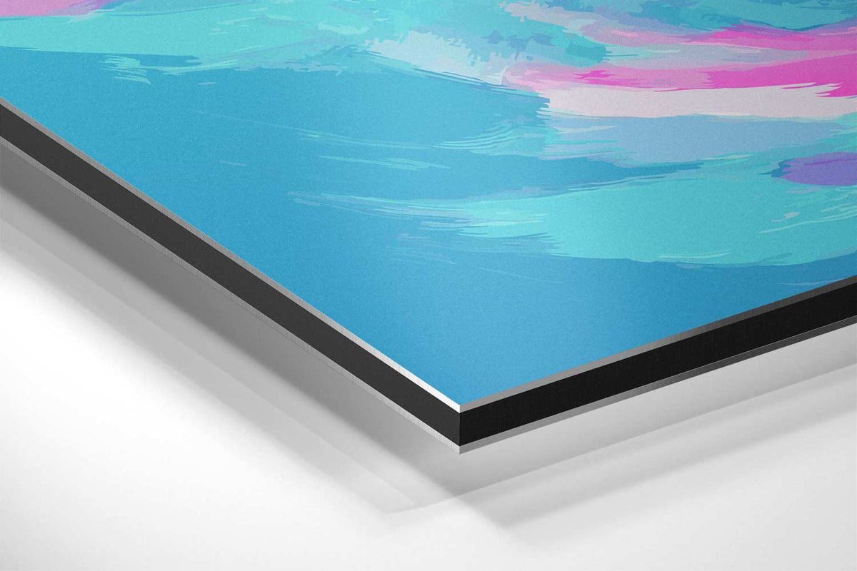 Dansende Dolfijn in Oceaan Blues – canvas kunstwerk als wanddecoratie