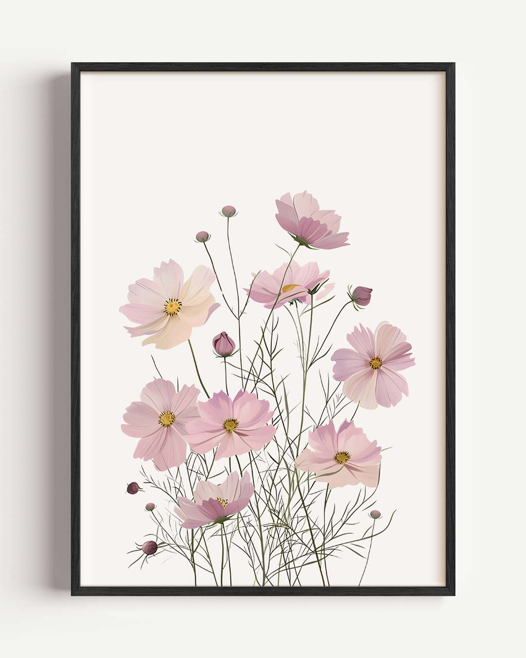 Zachte Bloemenpracht – kids portret poster als wanddecoratie
