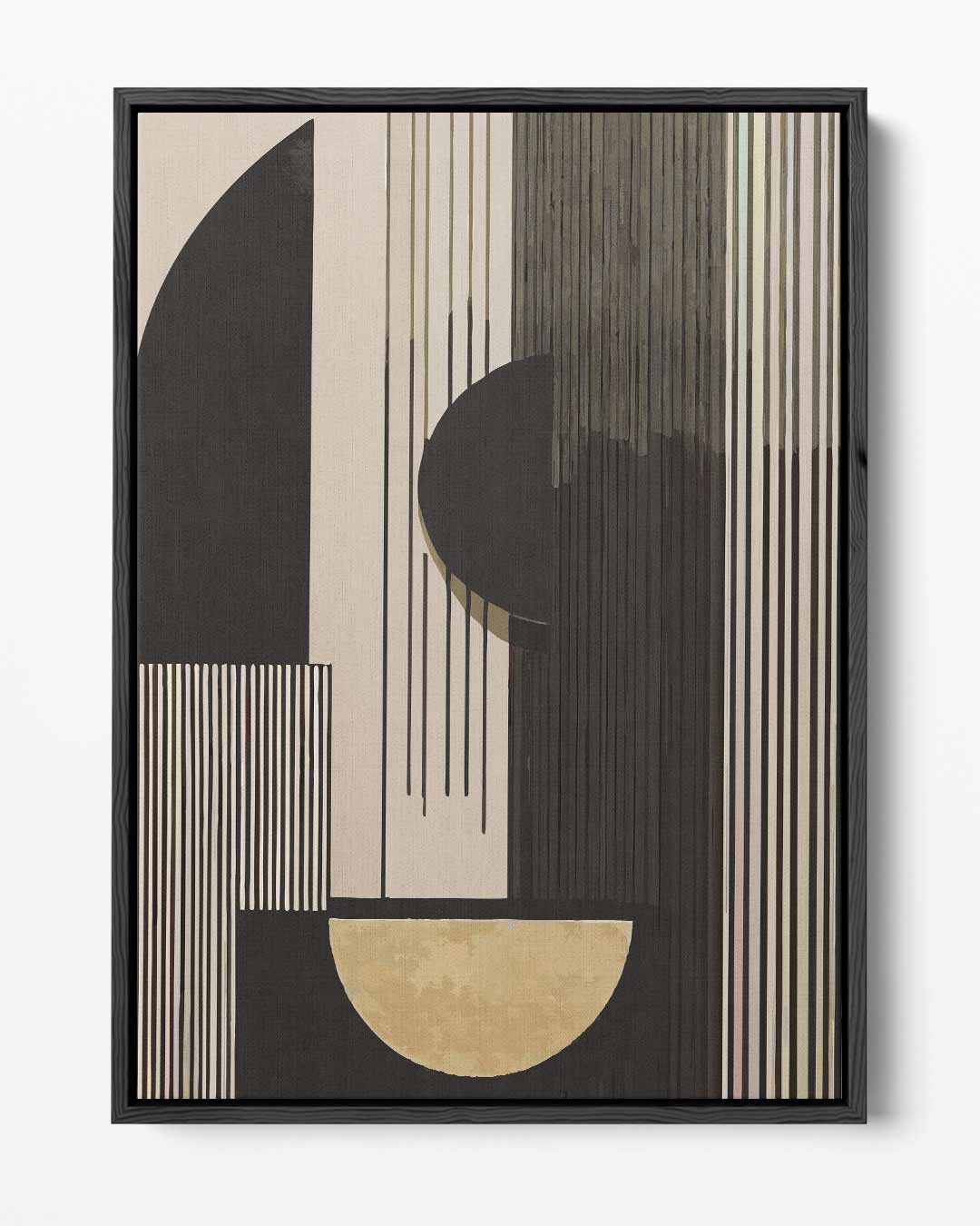 Modern Geometrisch Kunstwerk – portret kunstwerk als wanddecoratie
