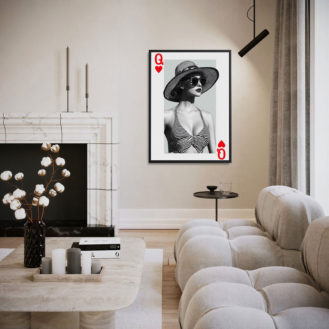 Stijlvolle dame – staand wanddecoratie kunstwerk