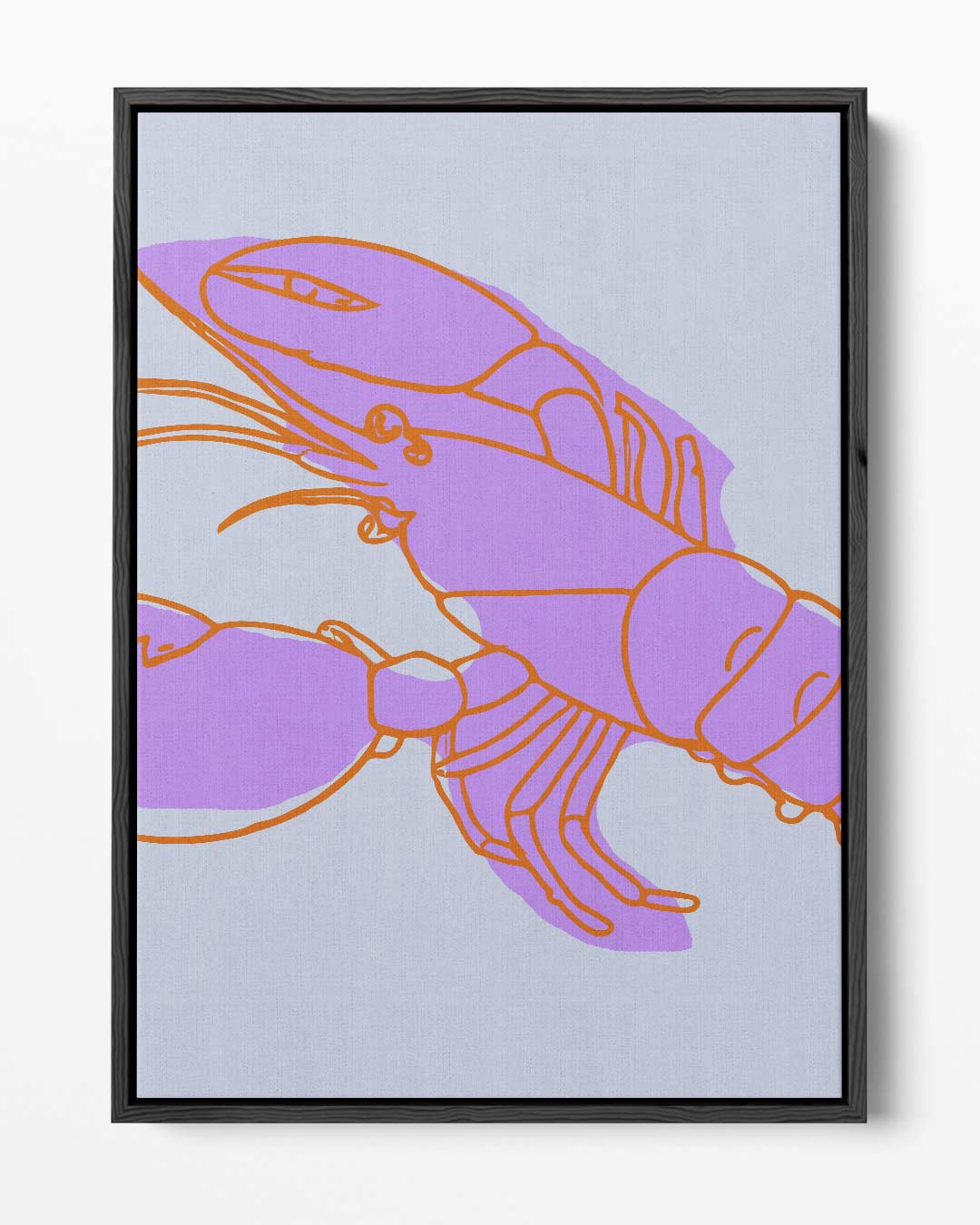 Kleurrijke Kreeft in Abstract – portret kunstwerk als wanddecoratie
