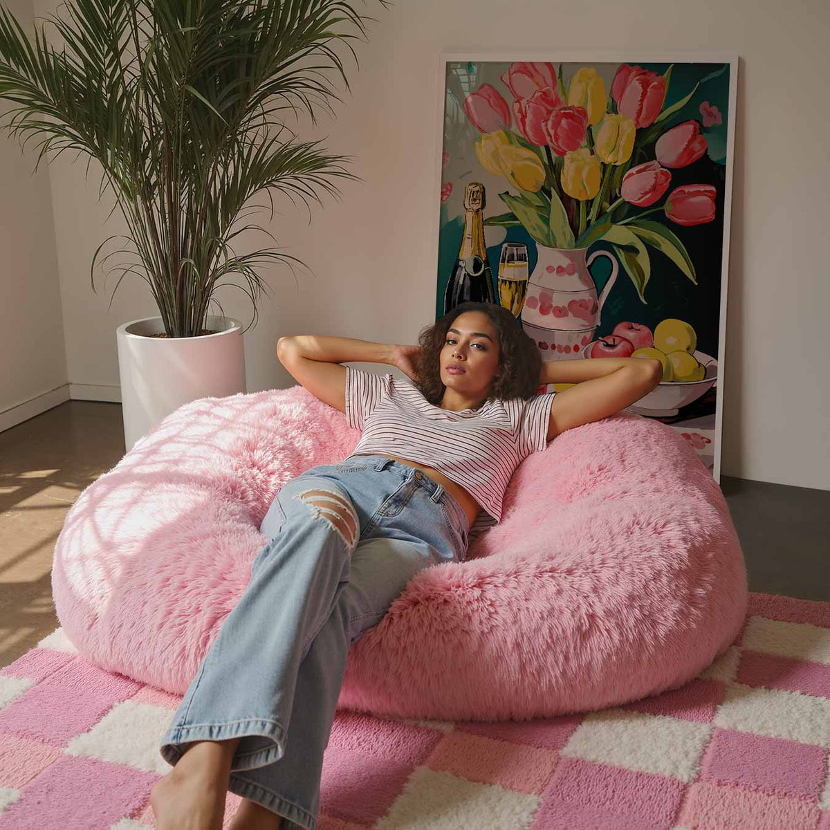 Bloemen en Bubbels – culinaire wandkunst als portret poster