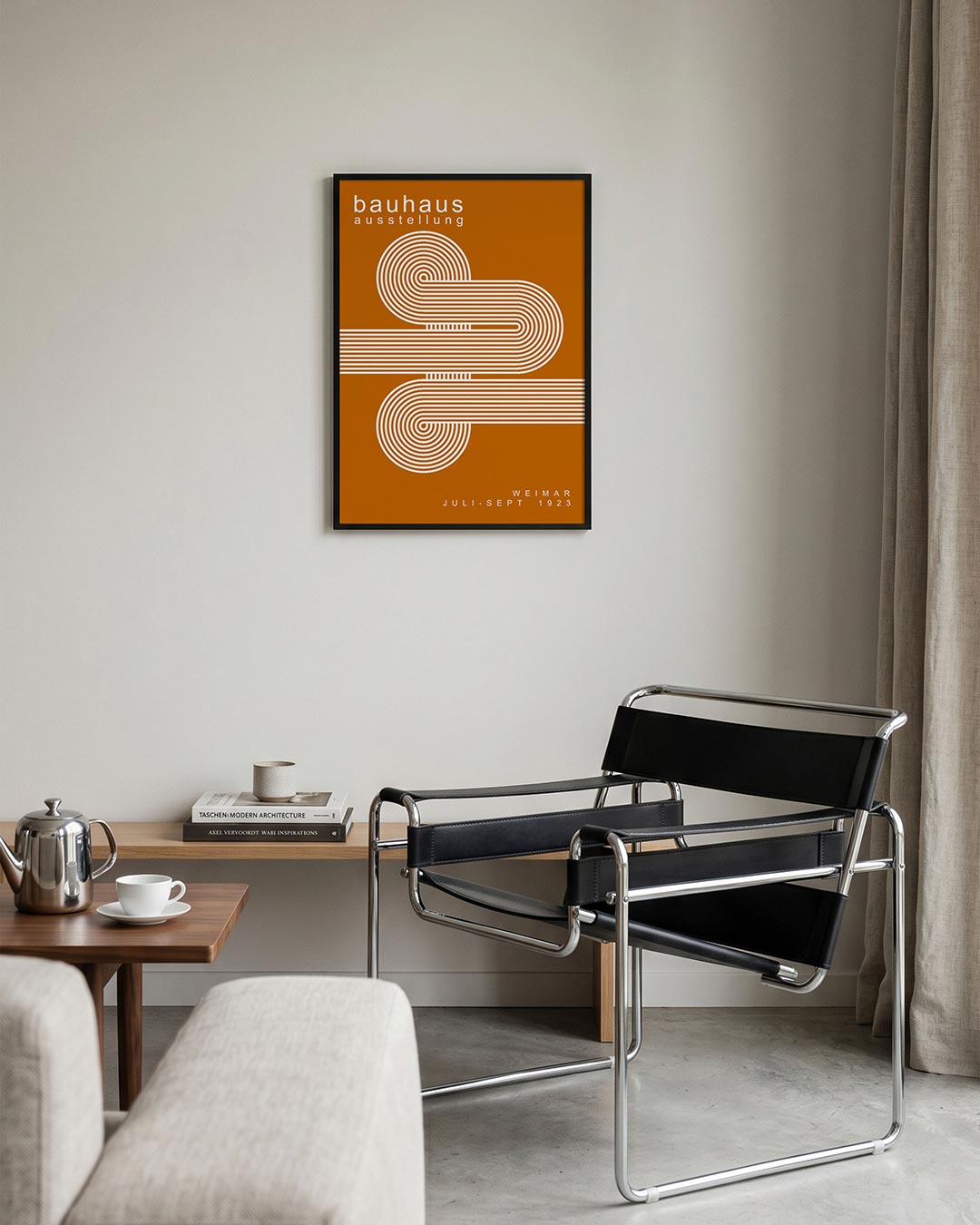 – geometrische Bauhaus poster in staand formaat