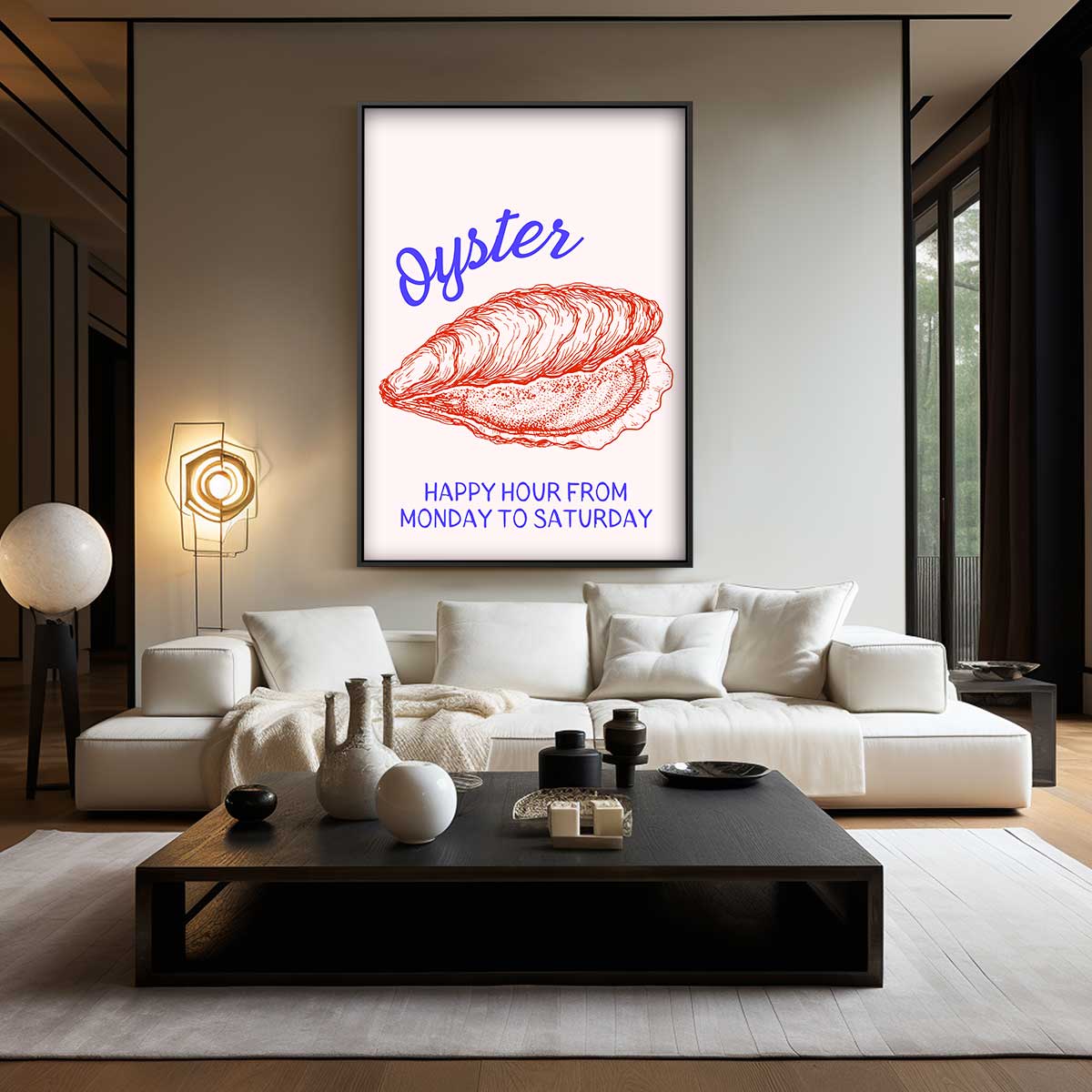 Oester Illustratie – plexiglas wanddecoratie in portret formaat