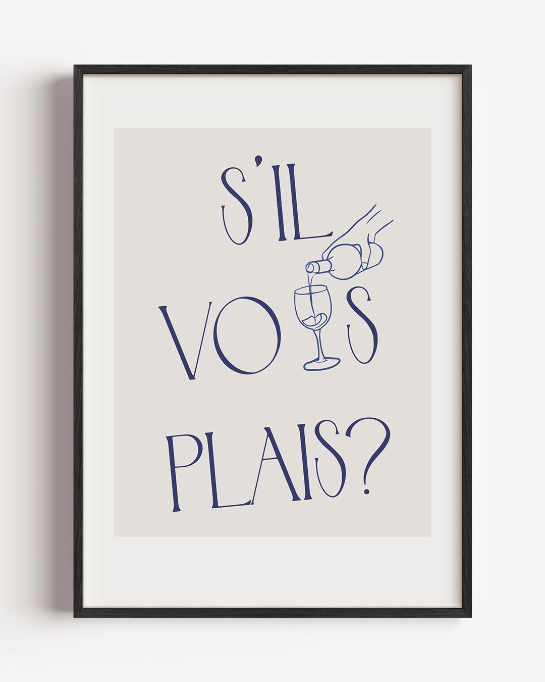 Stijlvolle Wijnposter – keuken portret poster als wanddecoratie