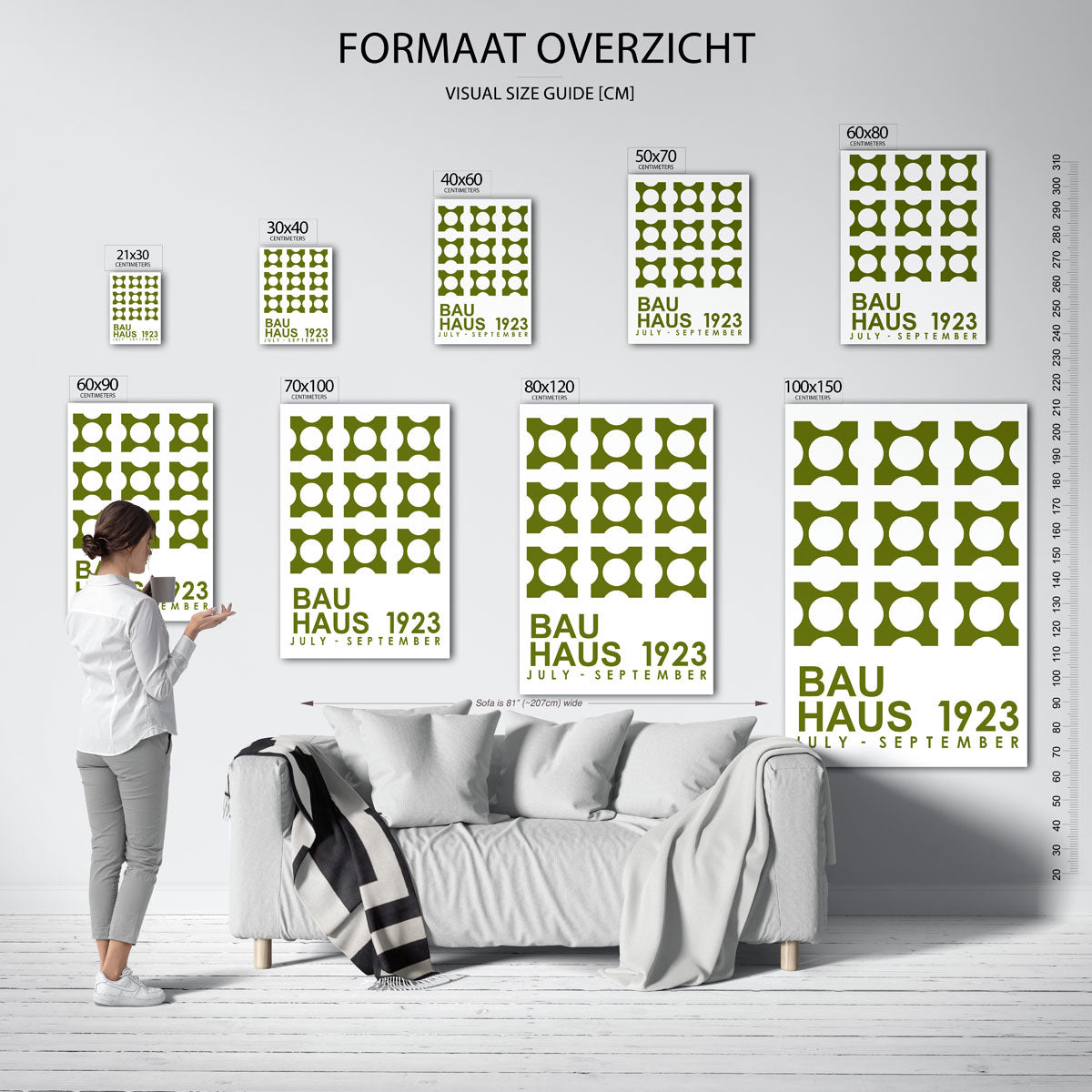 Vorm en ritme – Bauhaus poster als moderne geometrische wanddecoratie