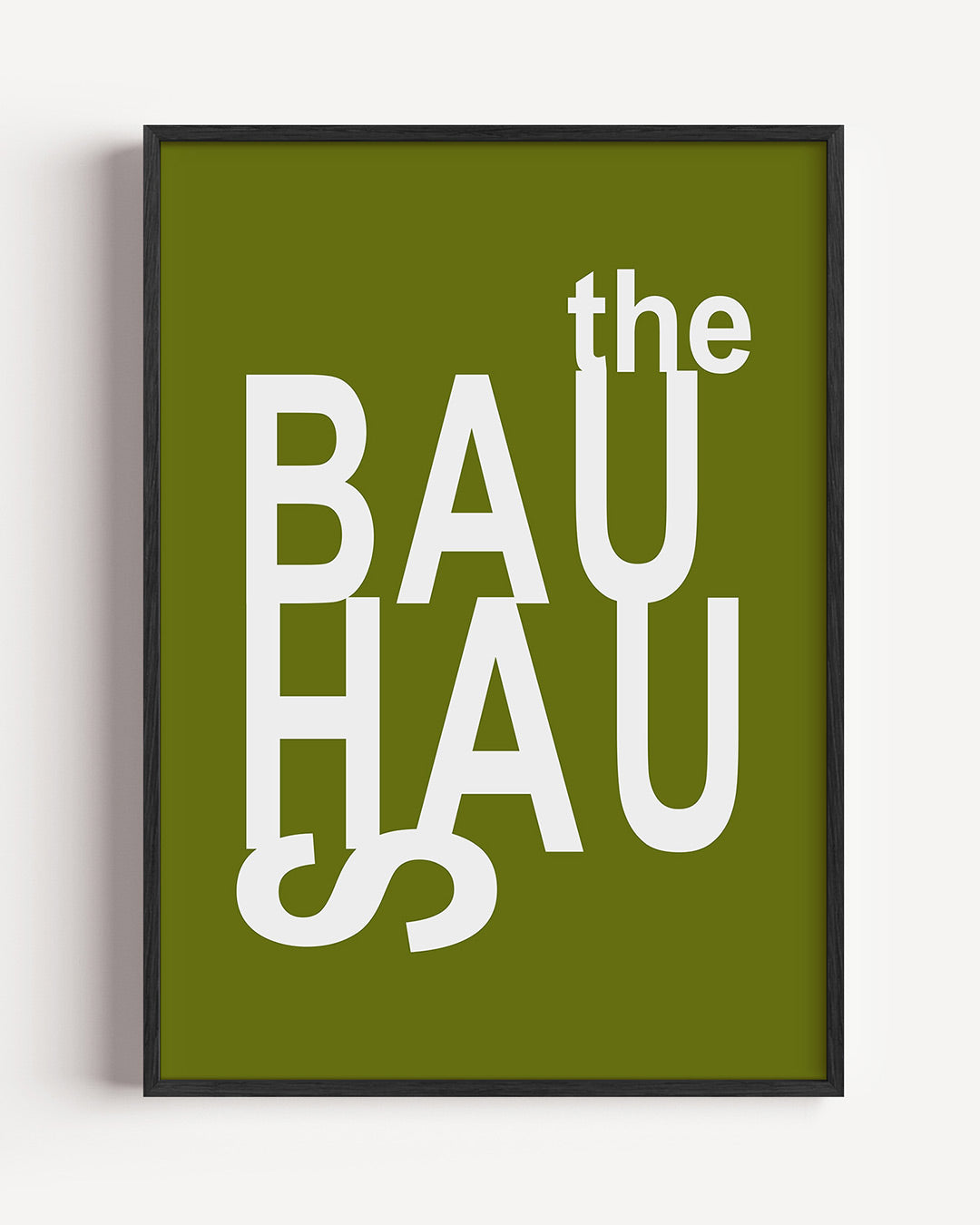 Typografie en kleur – staande Bauhaus poster als wanddecoratie