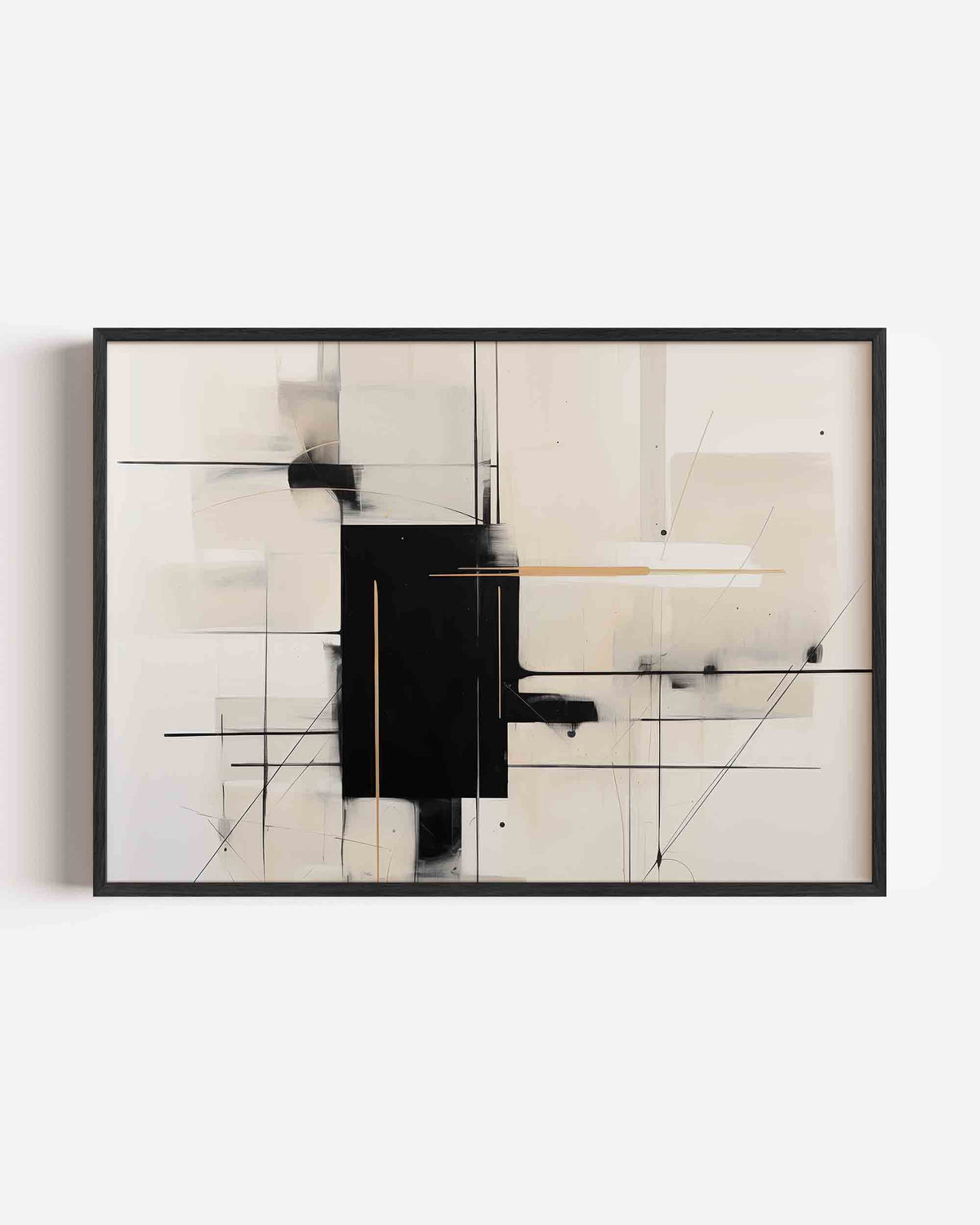 Abstracte lijnen en vlakken – abstracte landscape poster als wanddecoratie