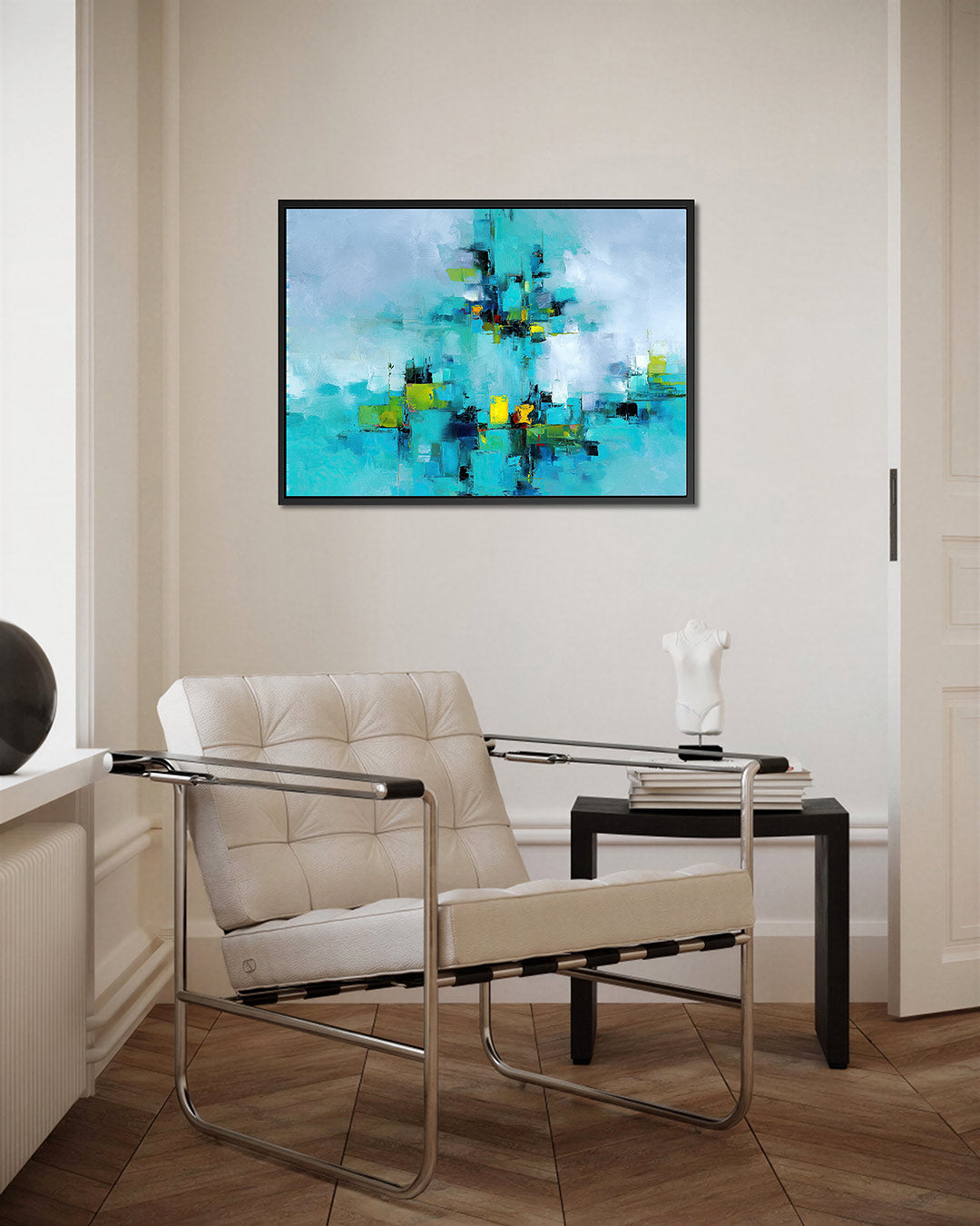 Kleurrijke compositie – kunstwerk op canvas, dibond of plexiglas