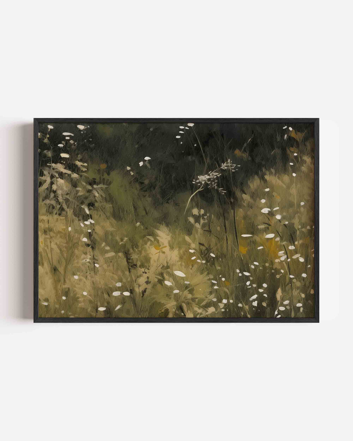 Wilde bloemen – kleurrijke abstracte landscape poster als wanddecoratie
