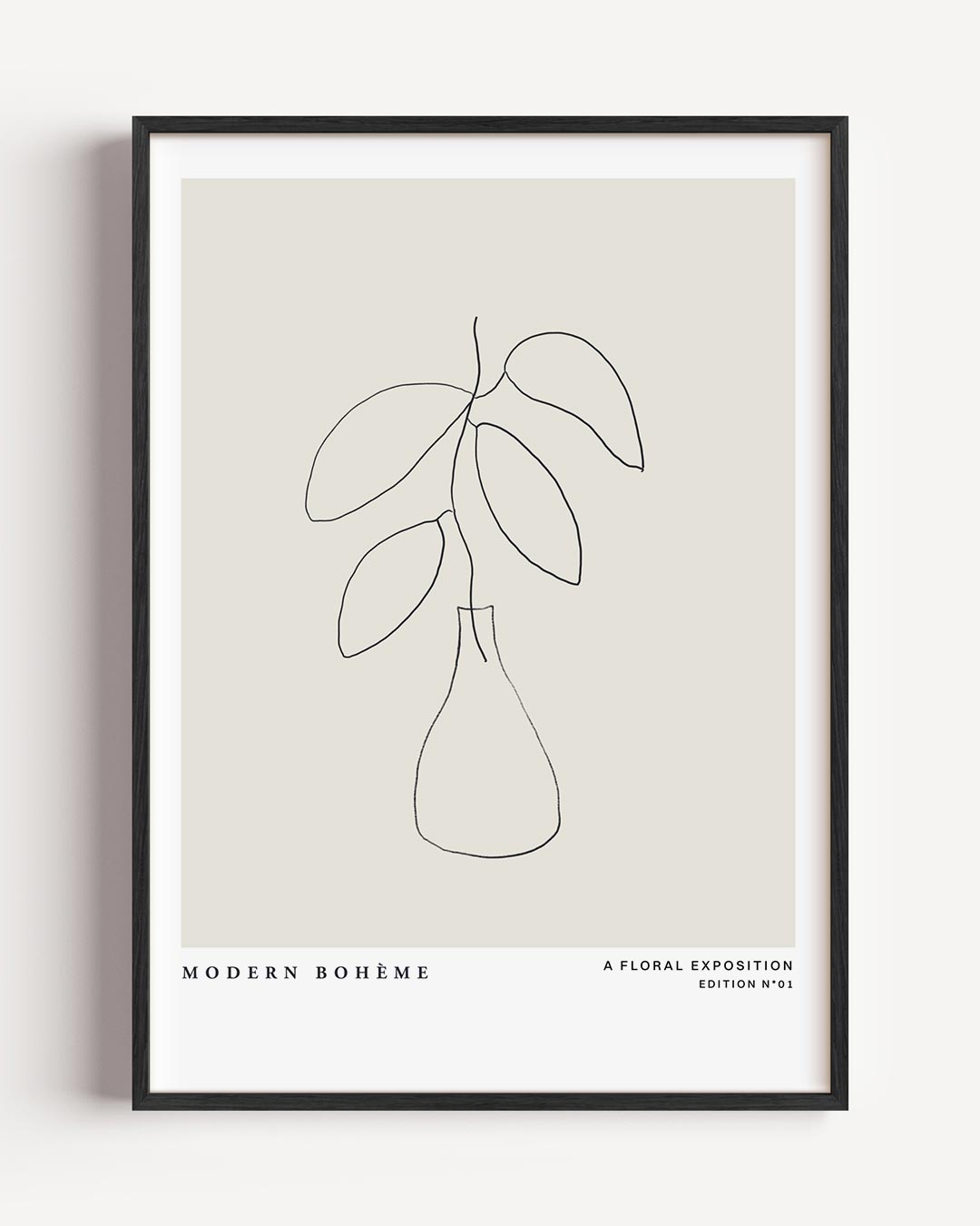Moderne Boho Botanische – boheme portret poster als wanddecoratie