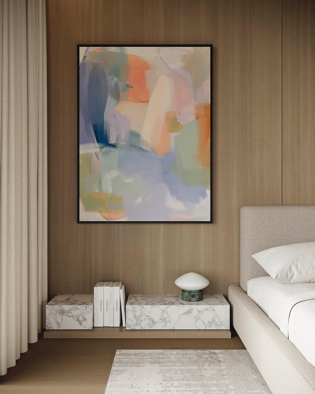 Kleurrijke vormen – staand wanddecoratie kunstwerk