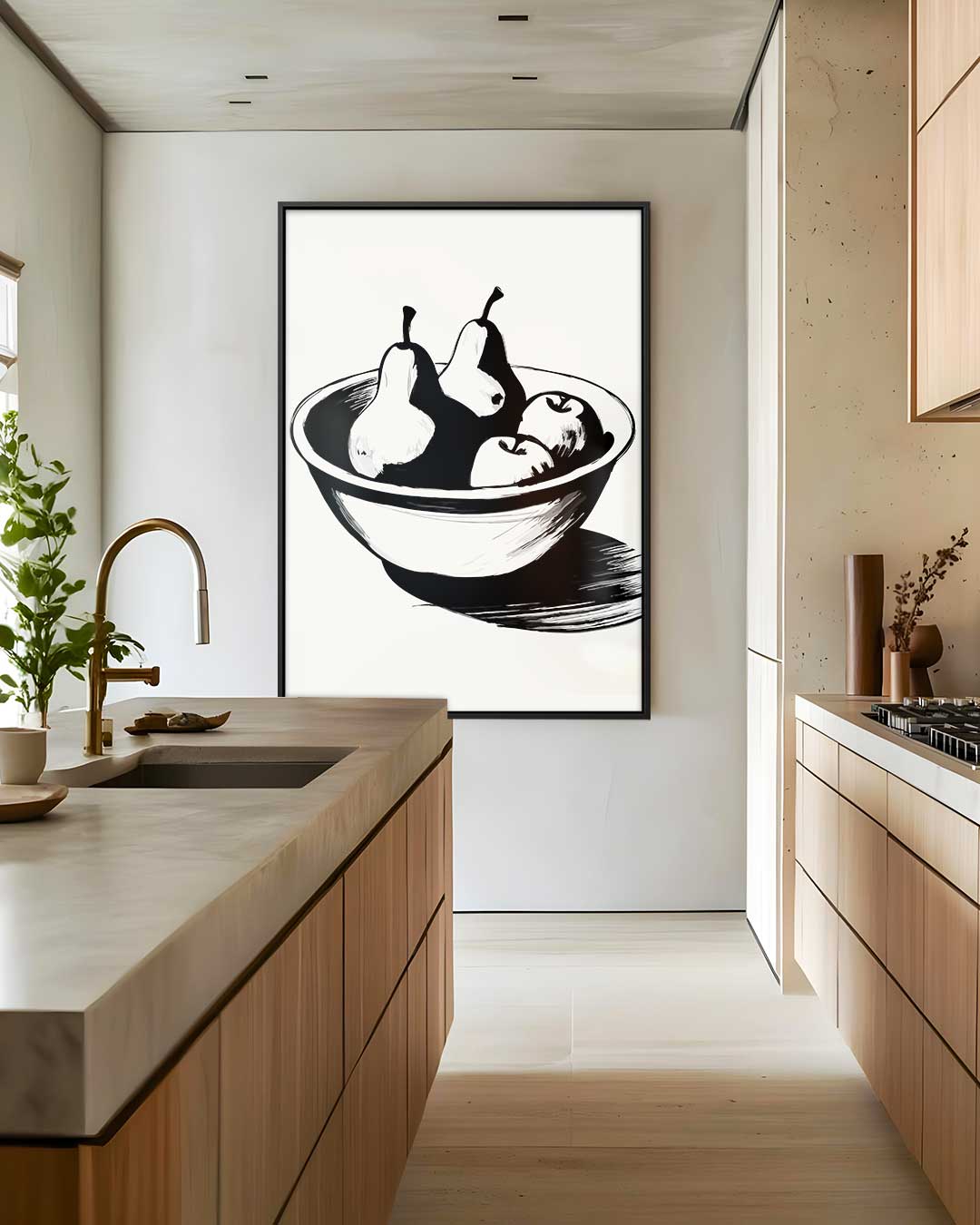 Tijdloze Fruitschaal – staand kunstwerk voor modern interieur