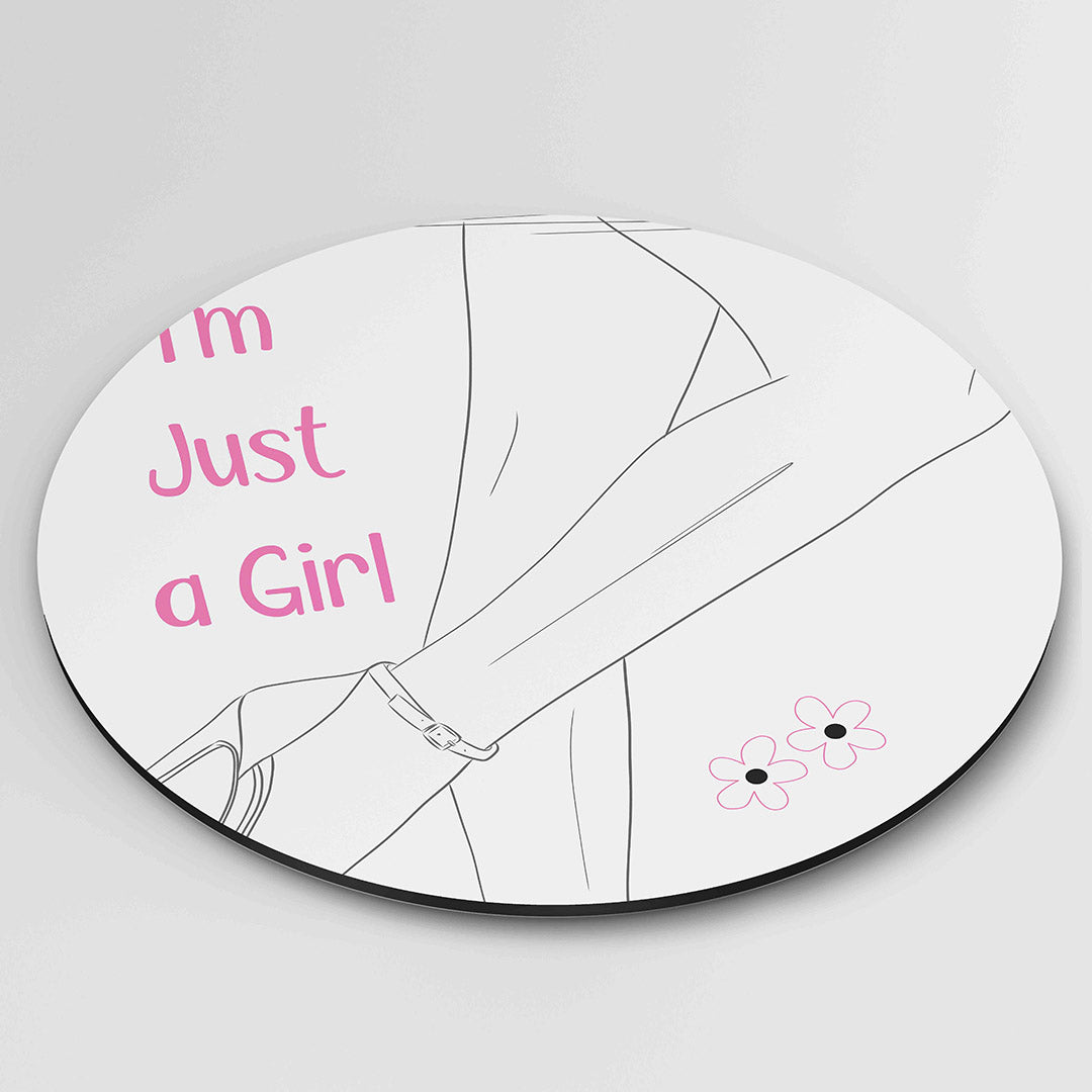 Just a girl – Pop Art wandkunst als moderne muurcirkel
