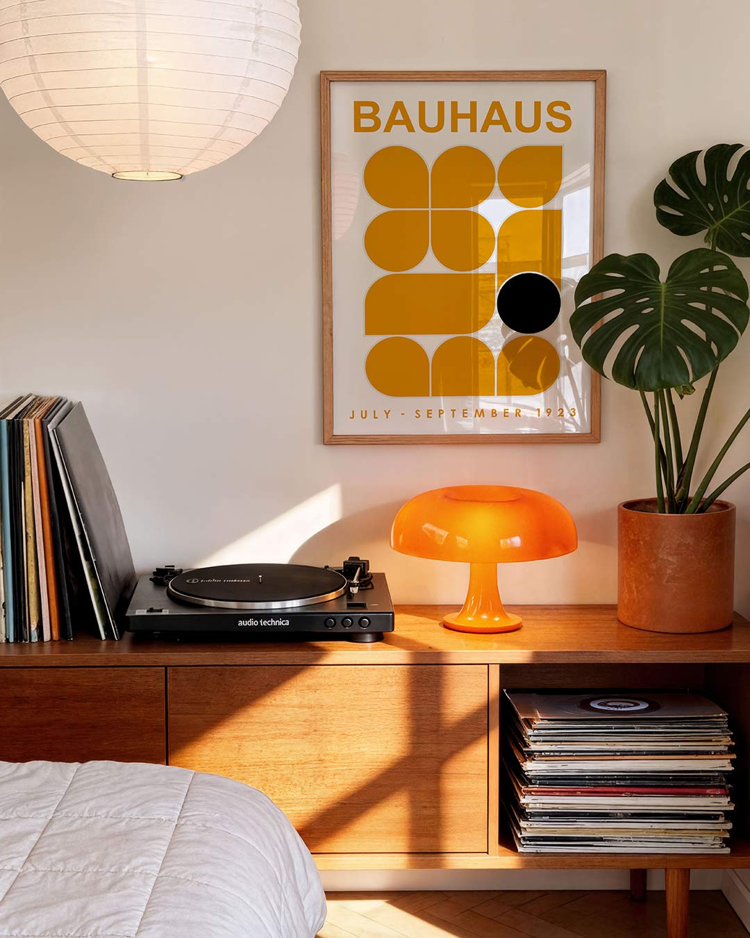 Vormen en vlakken – geometrische Bauhaus poster in staand formaat