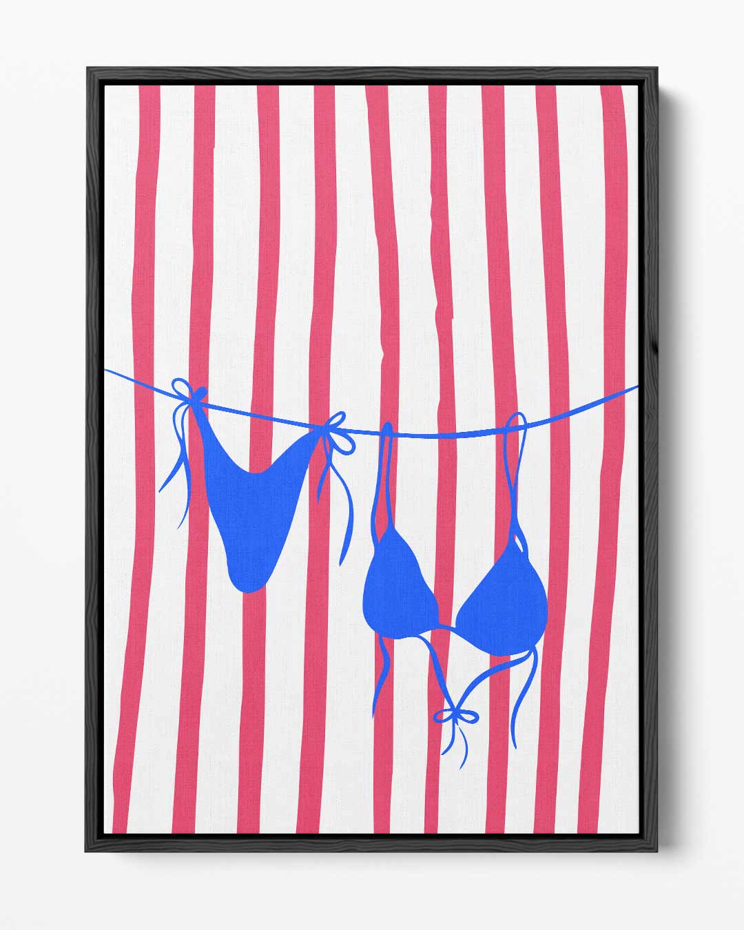 Speelse Zomerse Stranddag – portret kunstwerk als wanddecoratie