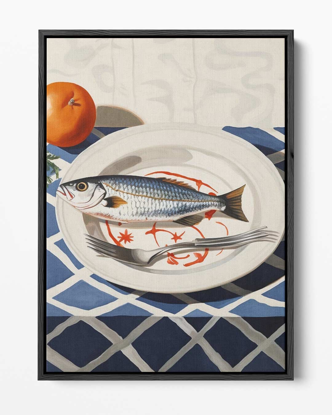 Zeevruchten Op Een Bord – portret kunstwerk als wanddecoratie