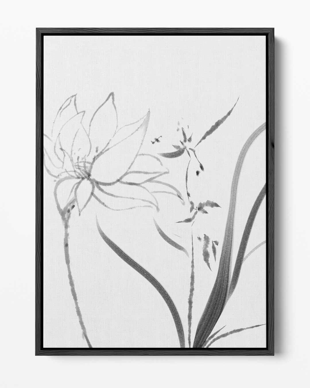 Zen Bloemenpracht – portret kunstwerk als wanddecoratie