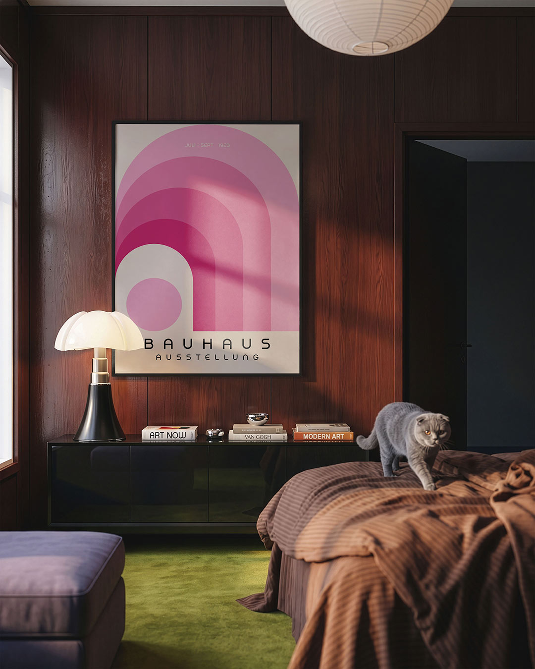 Vorm en kleur – geometrische Bauhaus poster in staand formaat