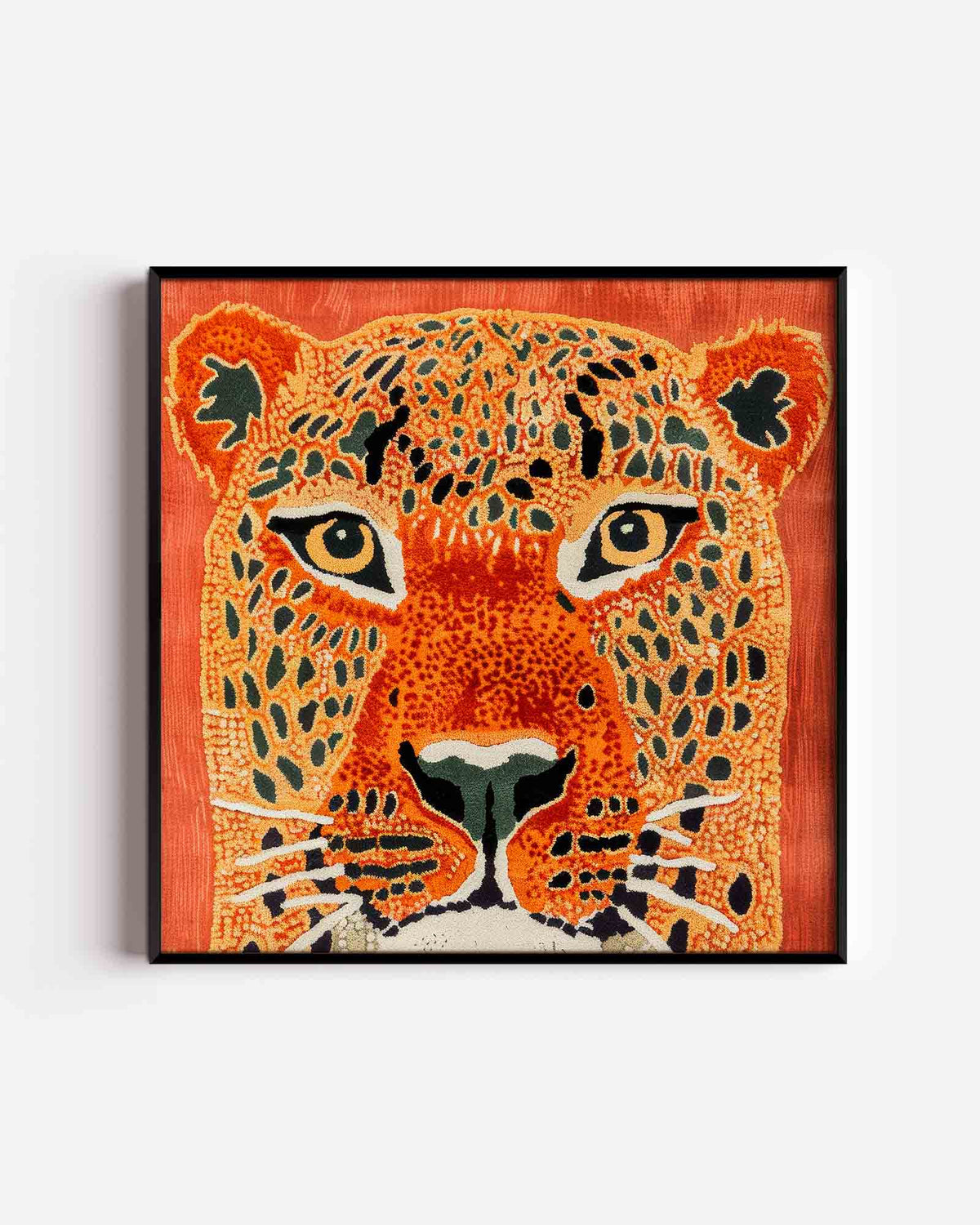 Luipaard gezicht – jungle vierkante poster als wanddecoratie