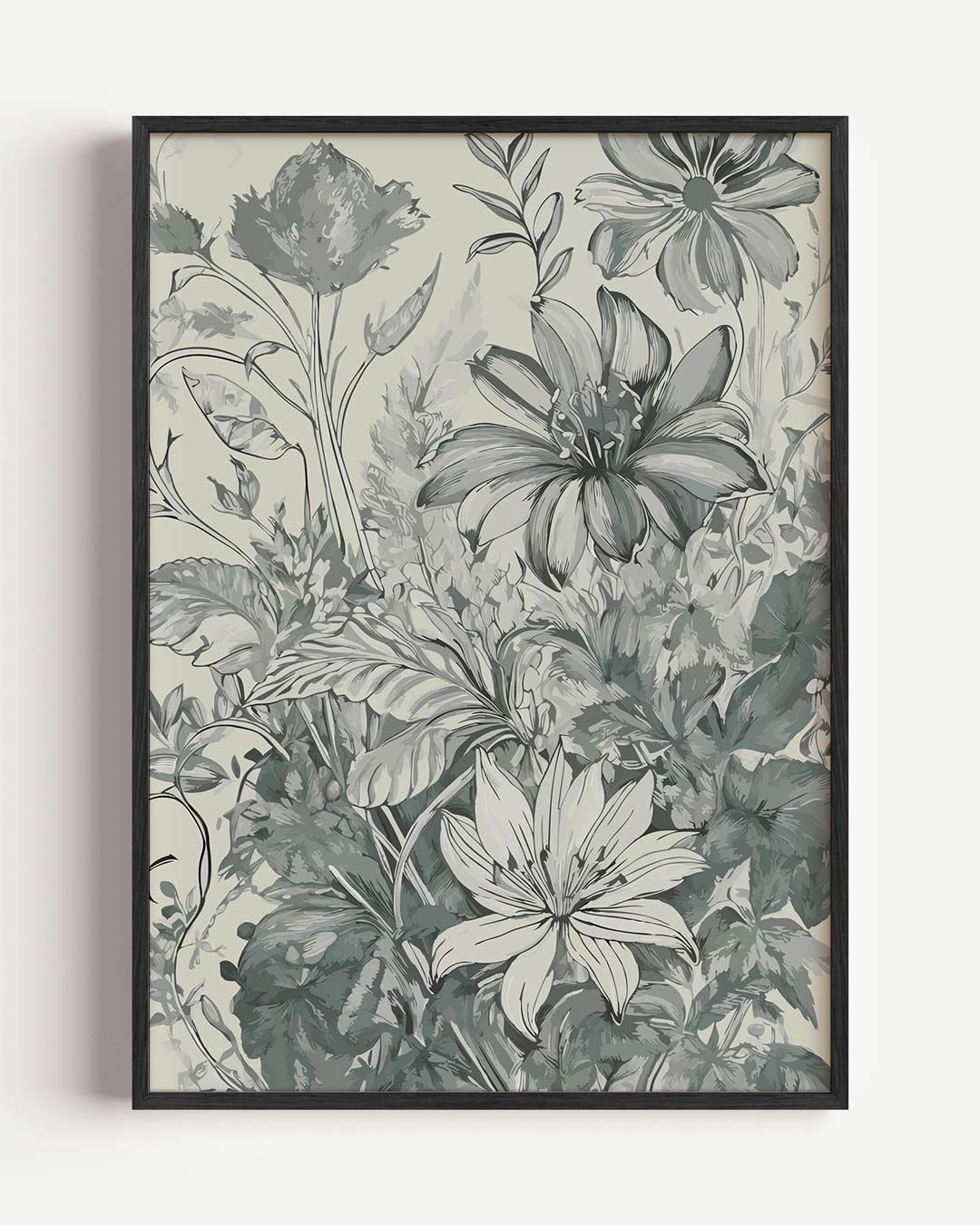 Botanische Elegantie – bloemen portret poster als wanddecoratie