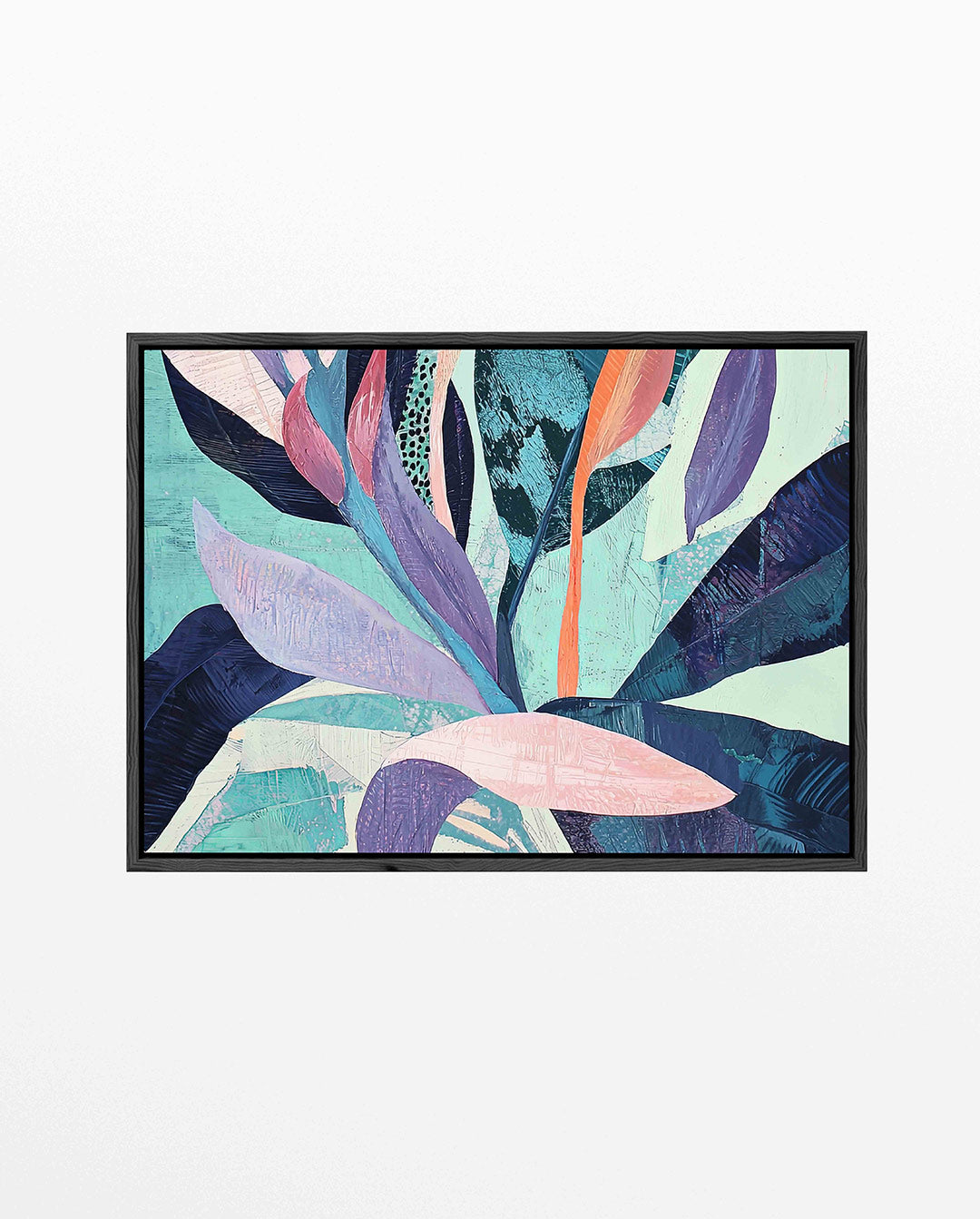 Vloeiende kleurencompositie – Lijnen – liggend jungle kunstwerk