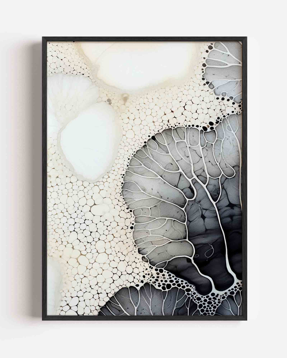 Organische vormen – zacht abstracte portret poster als wanddecoratie