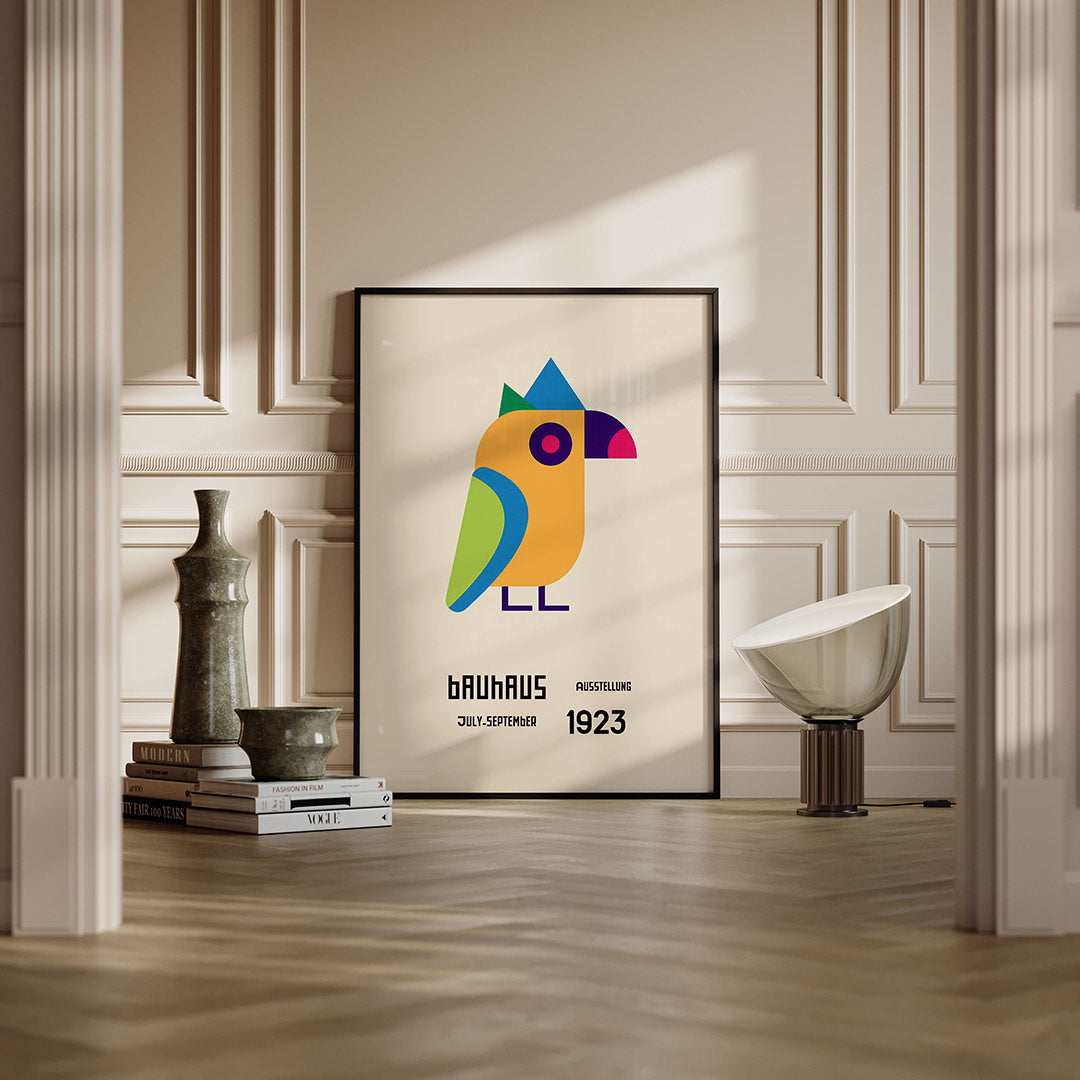 Vorm en kleur – moderne Bauhaus wandkunst als poster