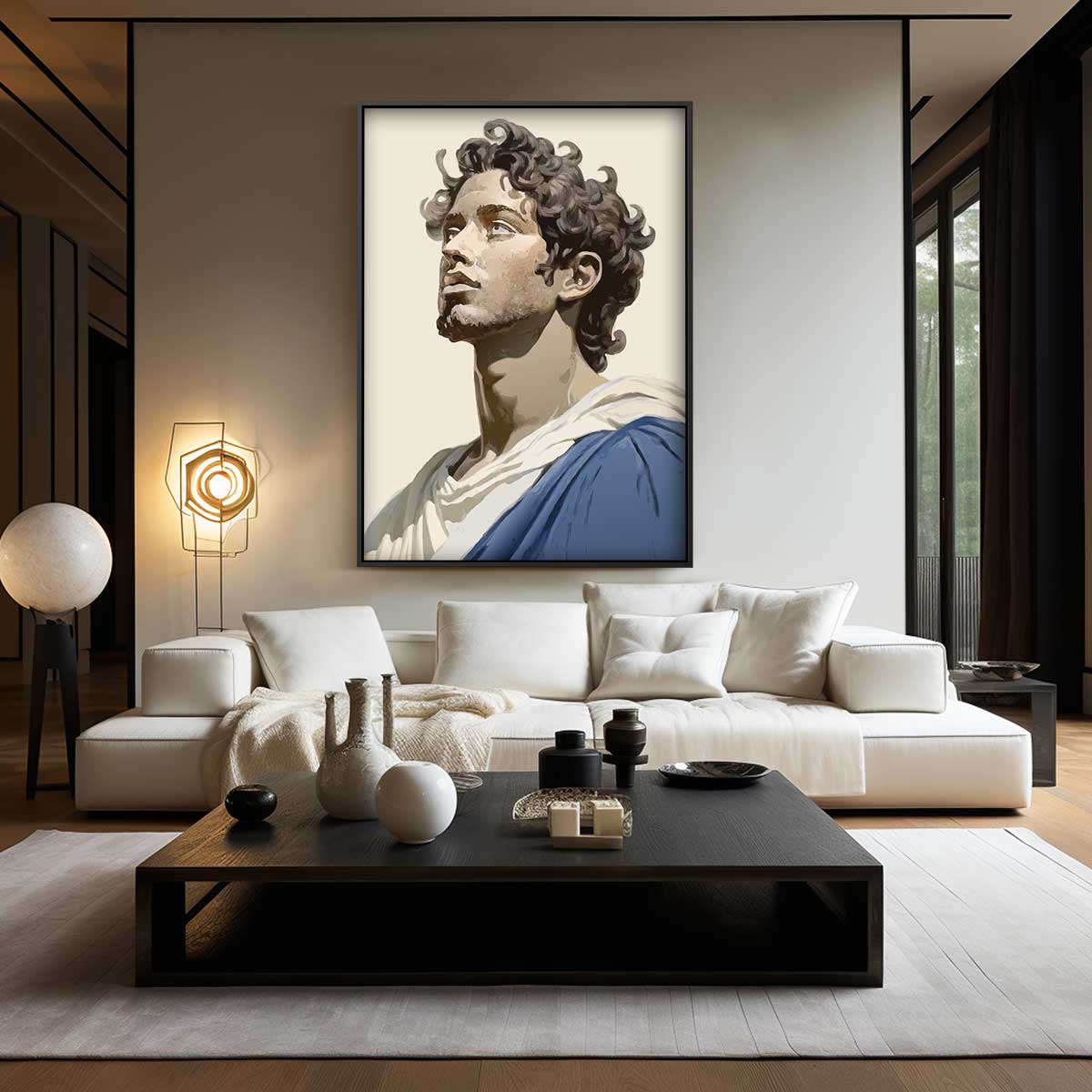 Moderne Klassieke Portretkunst – kunstwerk met zwarte baklijst