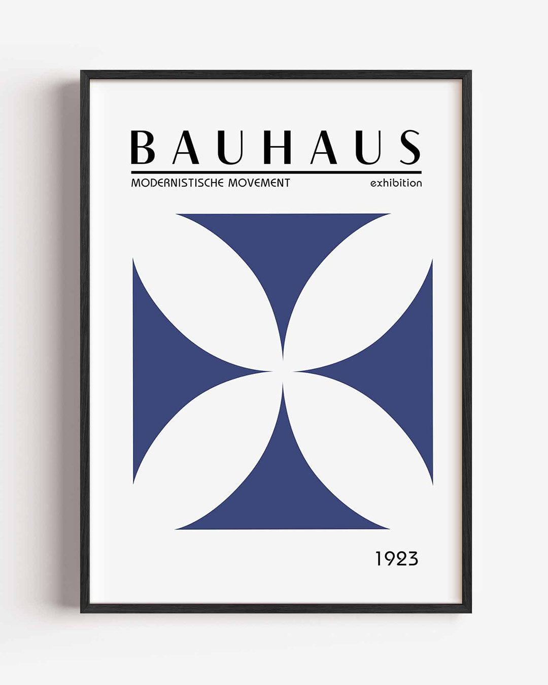 Vorm en balans – staande Bauhaus poster als wanddecoratie