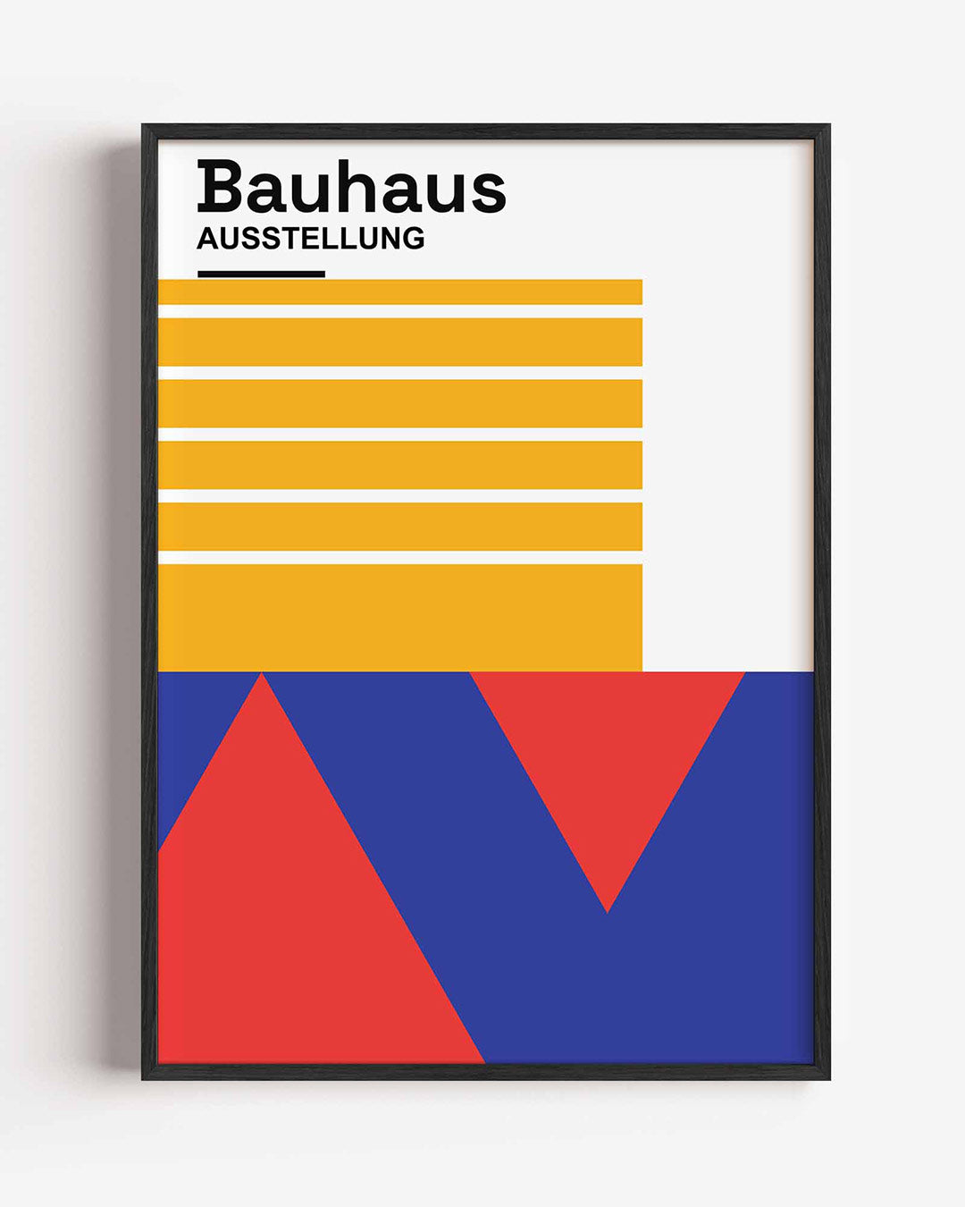 Vormen en vlakken – staande Bauhaus poster als wanddecoratie