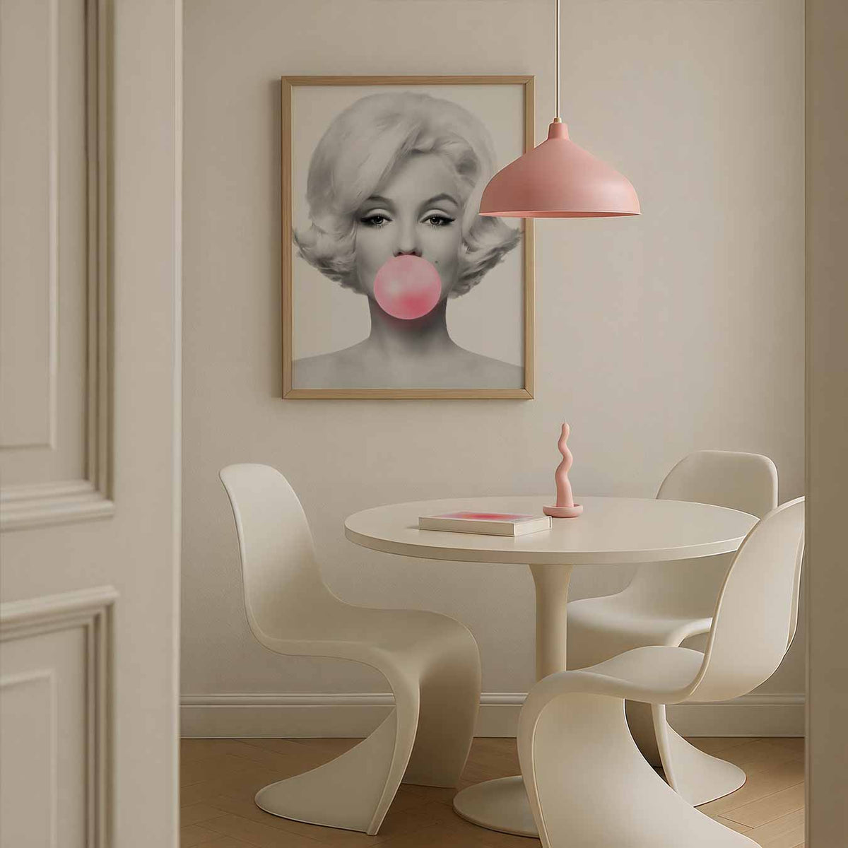 Iconische Bubblegum – Streetart wandkunst als portret poster