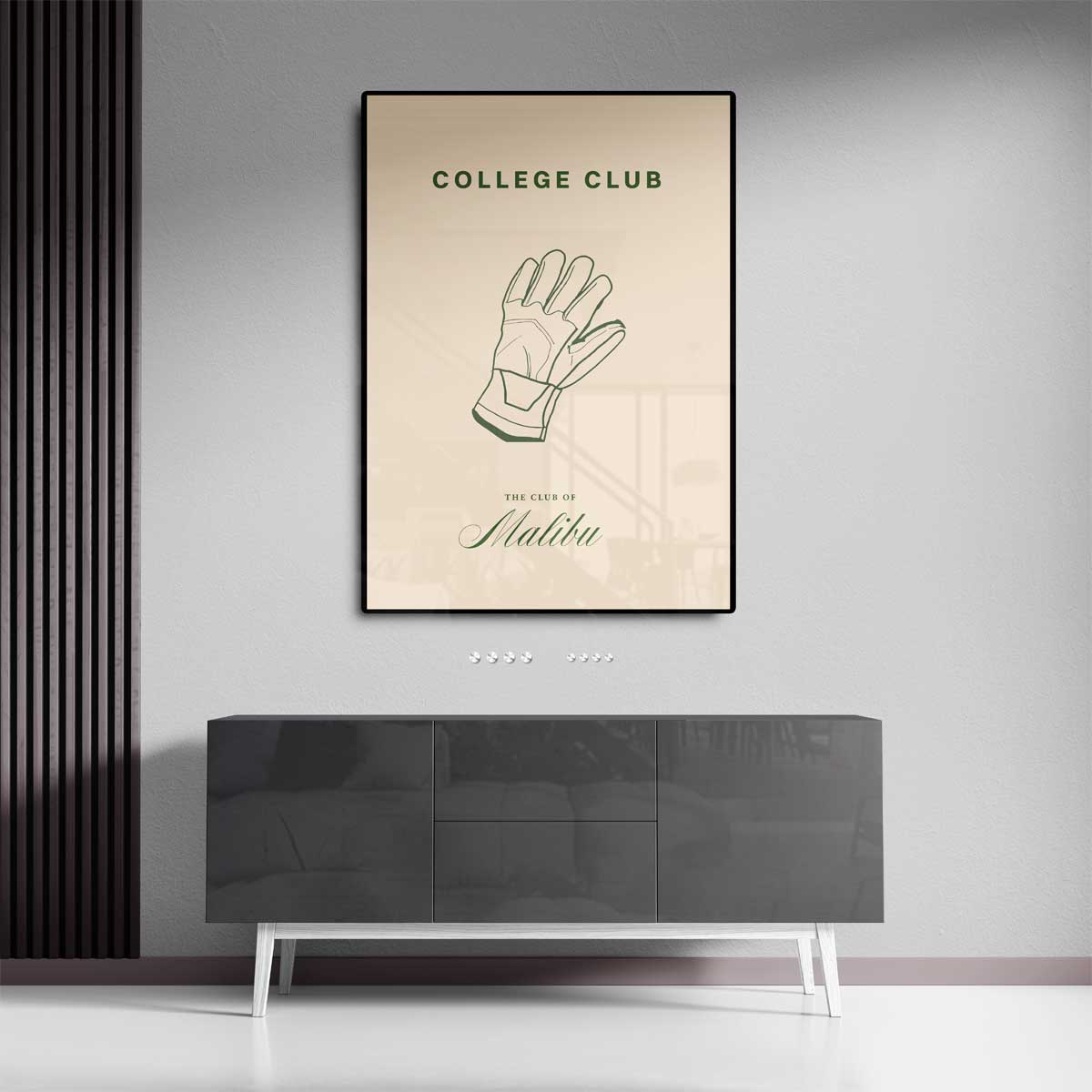 College Club Poster – dibond kunstwerk als wanddecoratie
