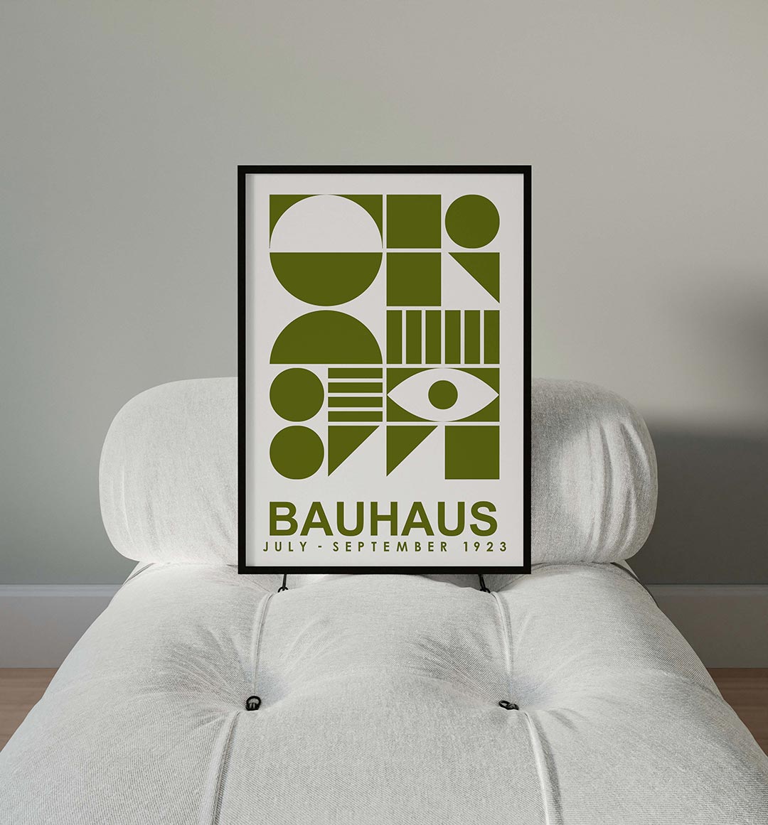Vormen en vlakken – moderne Bauhaus wandkunst als poster