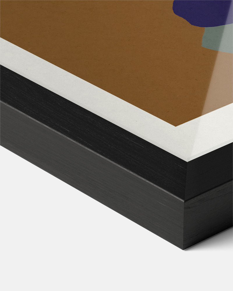 Abstracte Aardetinten Kunstposter – staande muurposter voor keuken of eethoek
