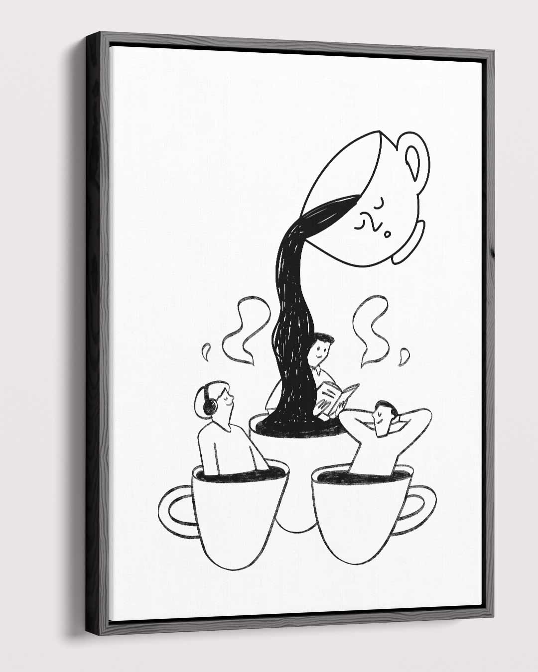 Koffie Dromen – dibond kunstwerk als wanddecoratie