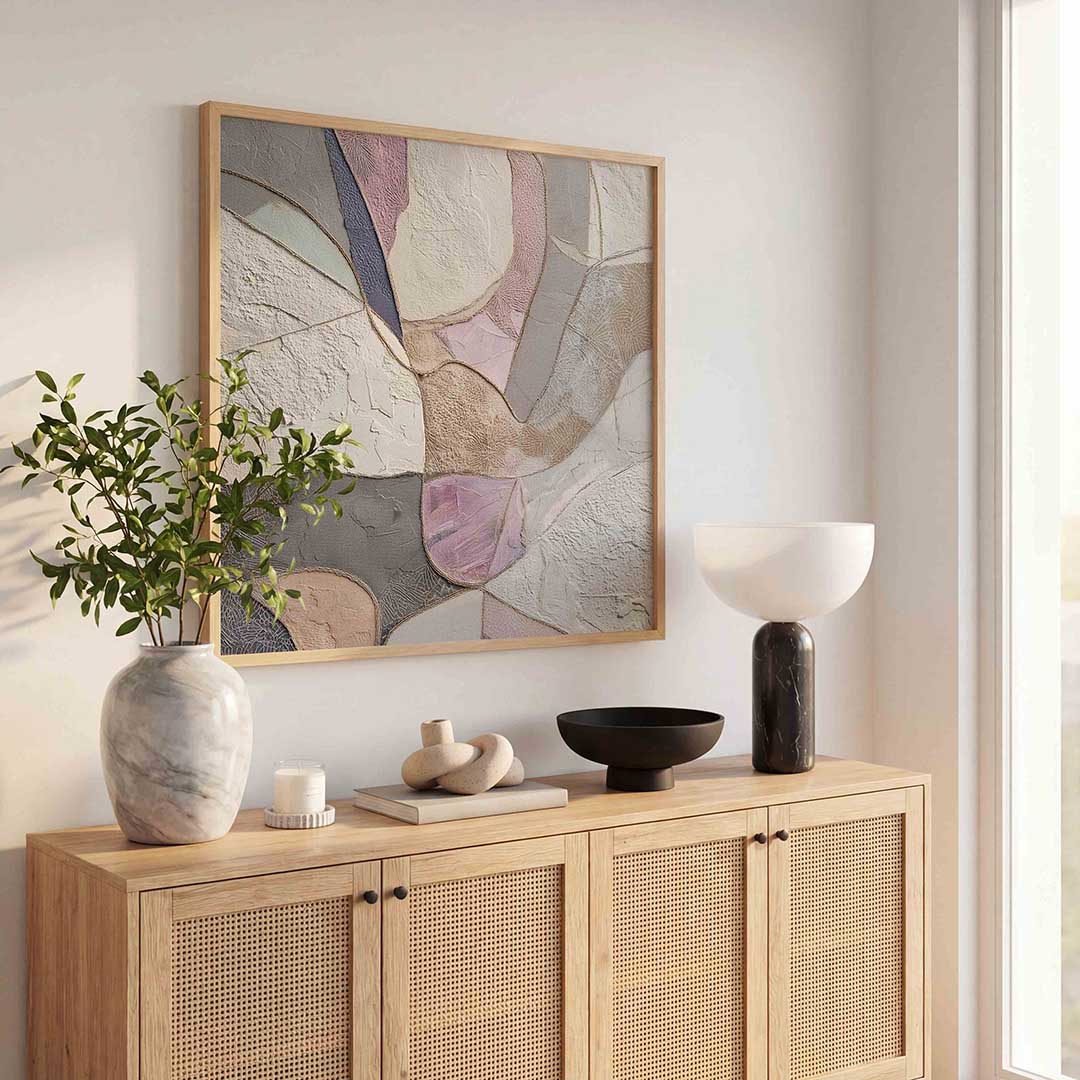 Abstracte vormen – abstracte wandkunst als vierkante poster