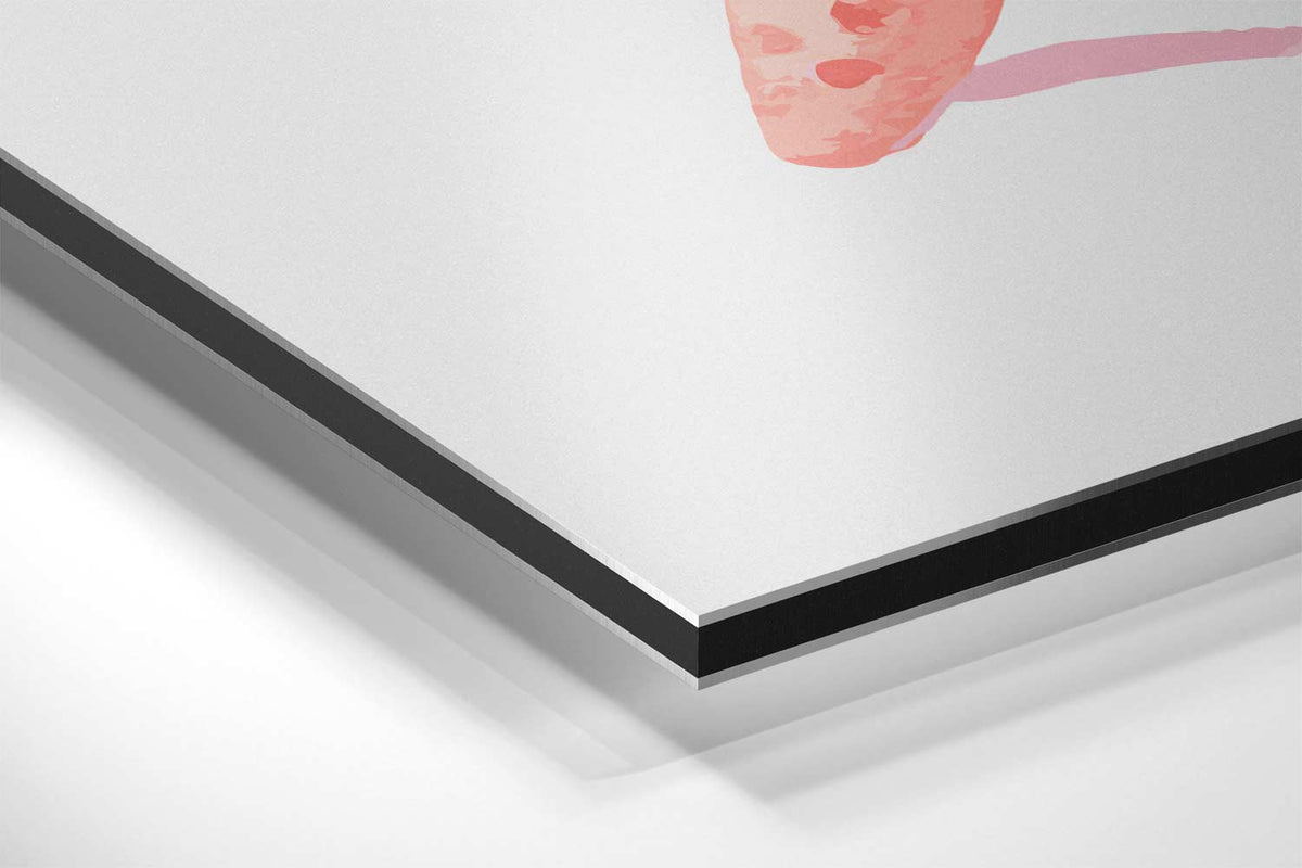 Zachte Zeester Illustratie – canvas kunstwerk als wanddecoratie