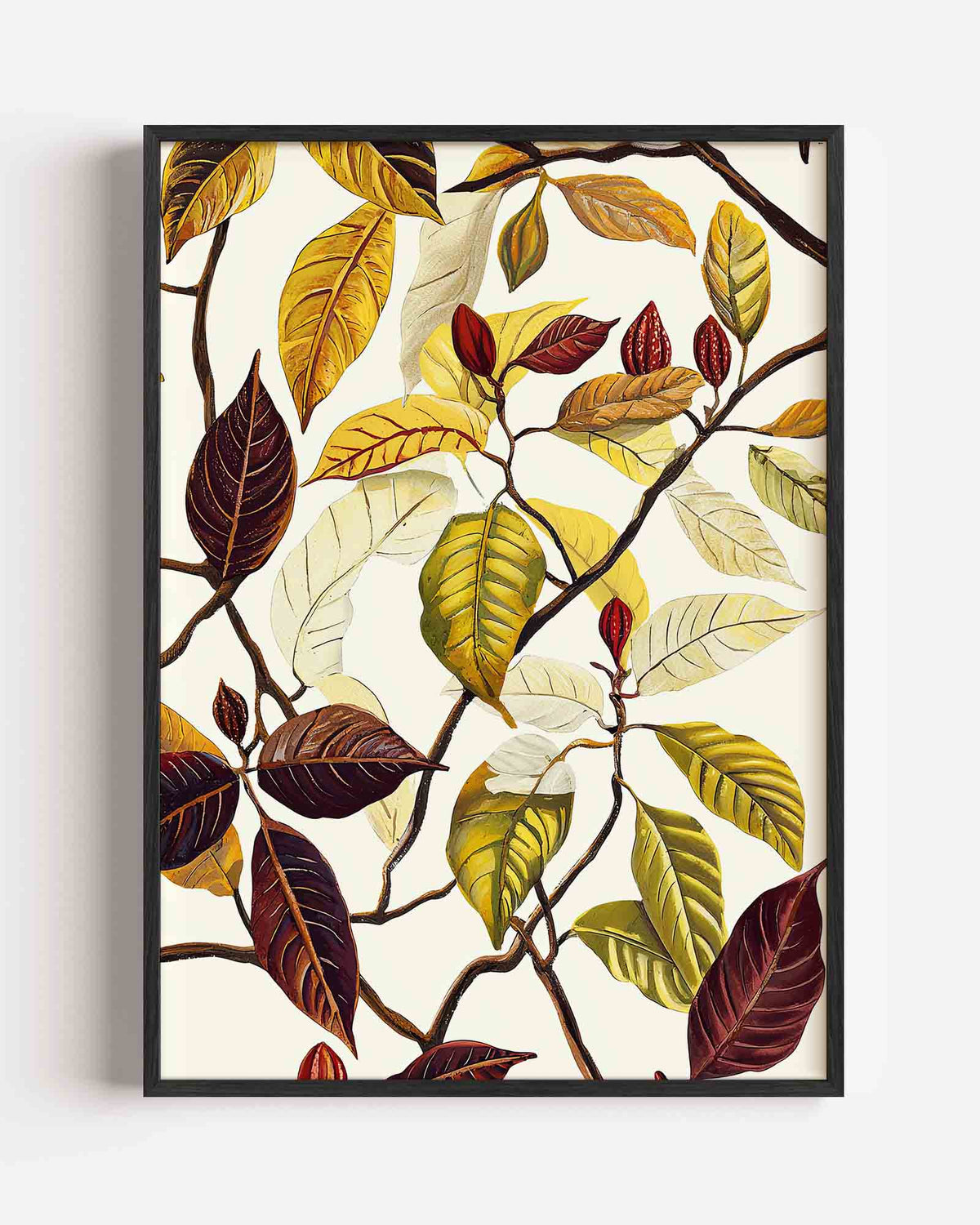 Bladeren en takken – jungle portret poster als wanddecoratie