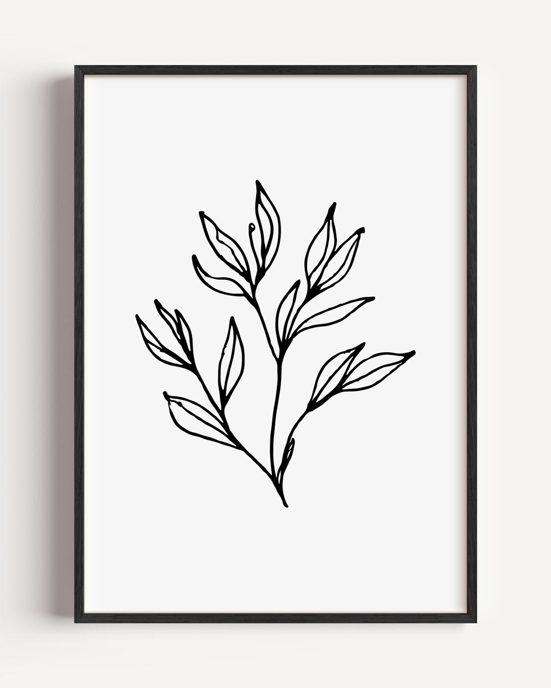 Natuurlijke Elegantie Wandposter – bloemen portret poster als wanddecoratie