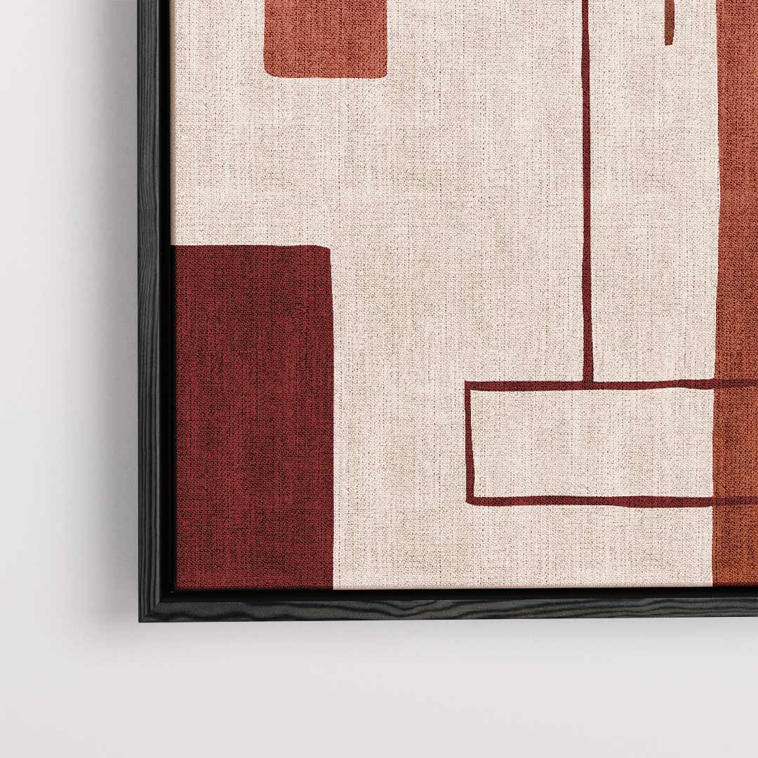Abstracte Moderne Compositie – dibond kunstwerk als wanddecoratie